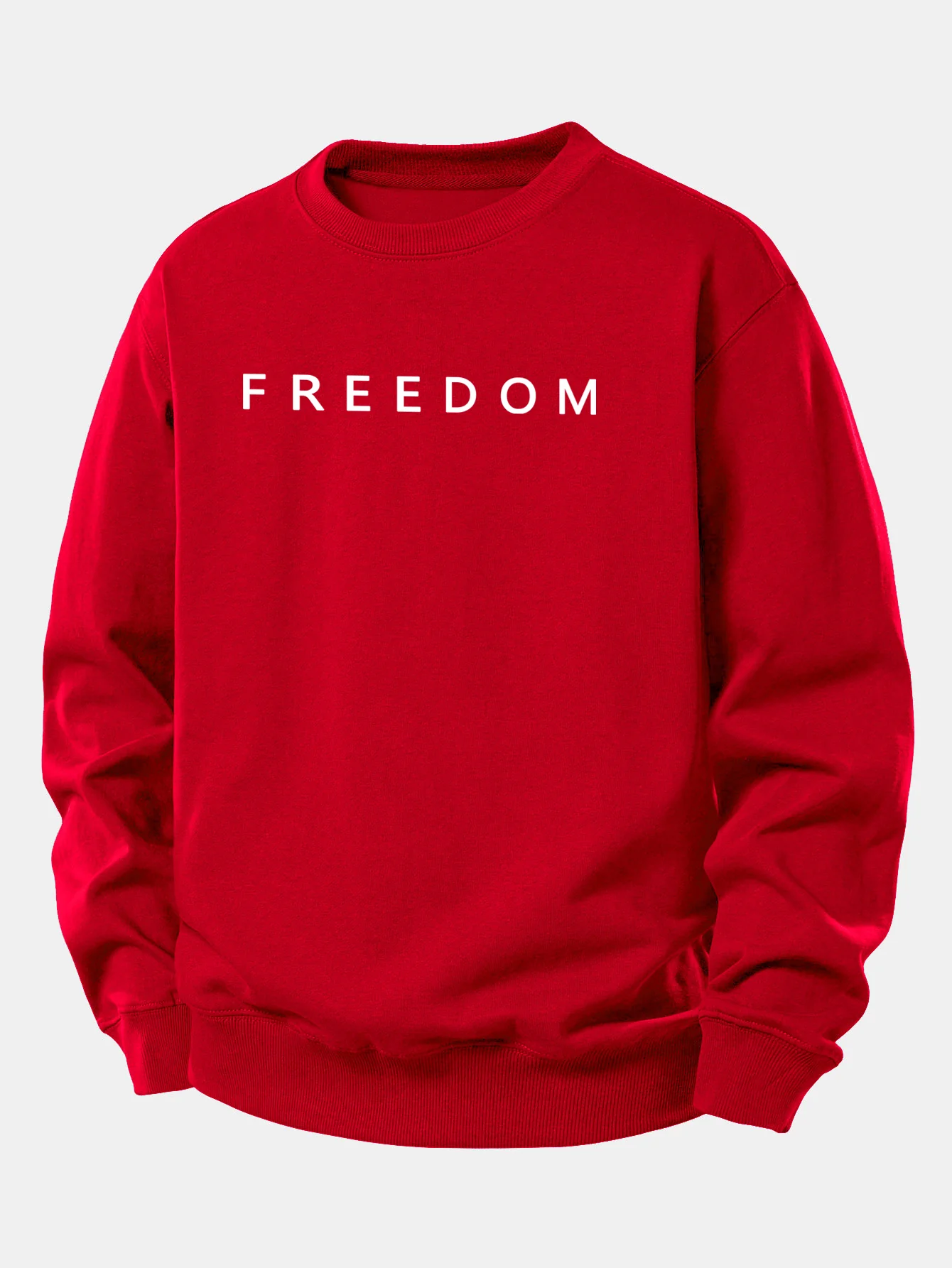 Freedom American Flag Print Relax Fit Sweatshirt - Image 18