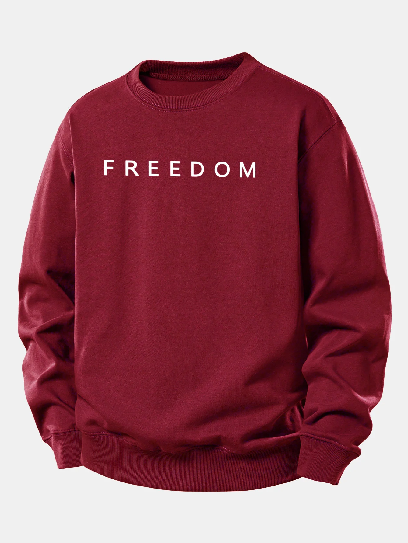 Freedom American Flag Print Relax Fit Sweatshirt - Image 20
