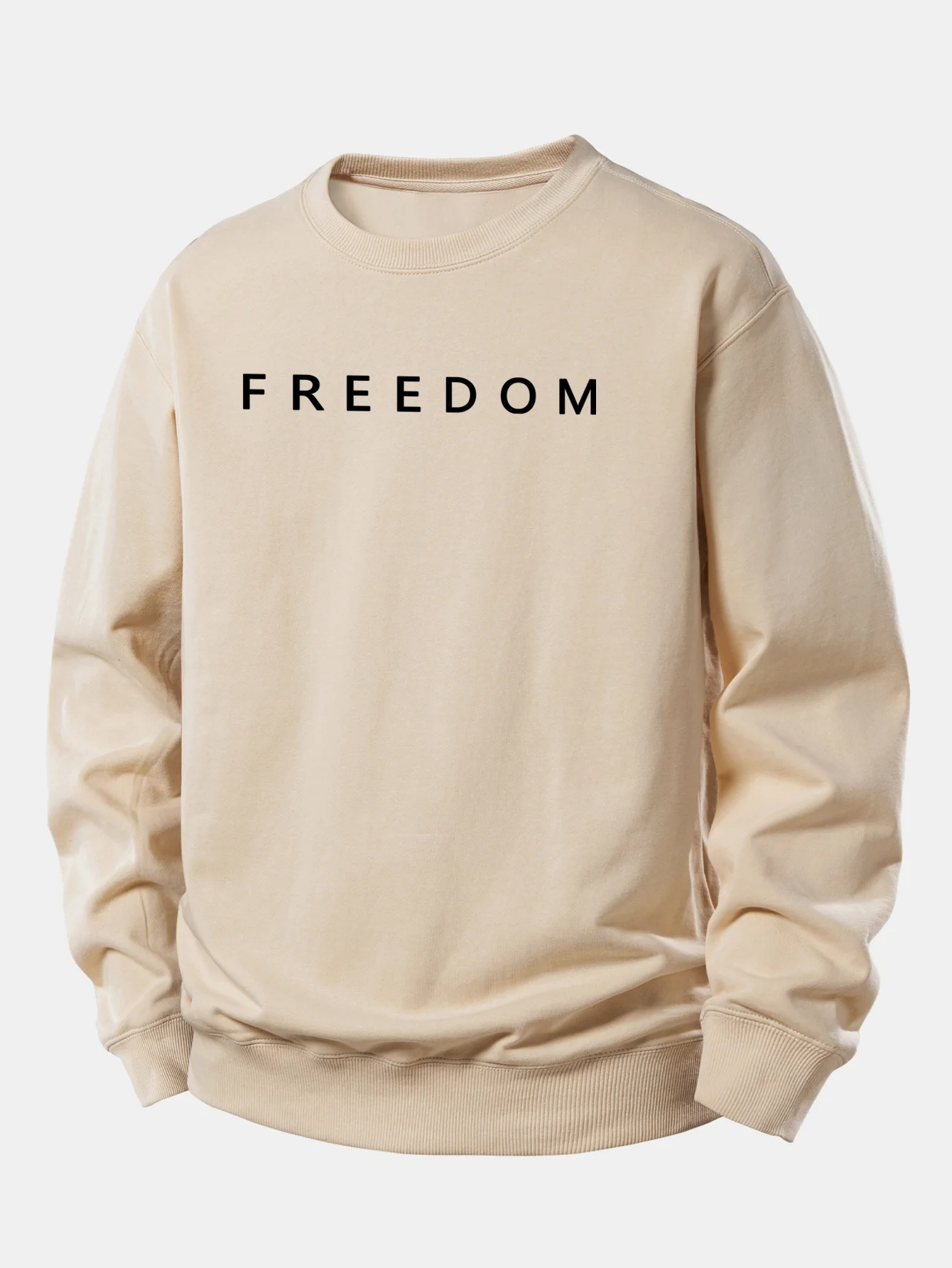 Freedom American Flag Print Relax Fit Sweatshirt - Image 6