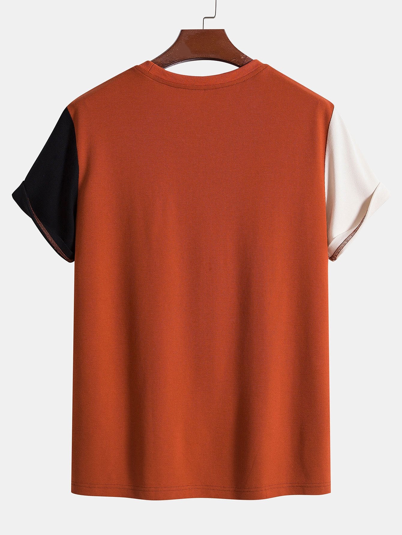 Freiheitsbrief Bestickte Patchwork Mesh T-Shirt - Image 2