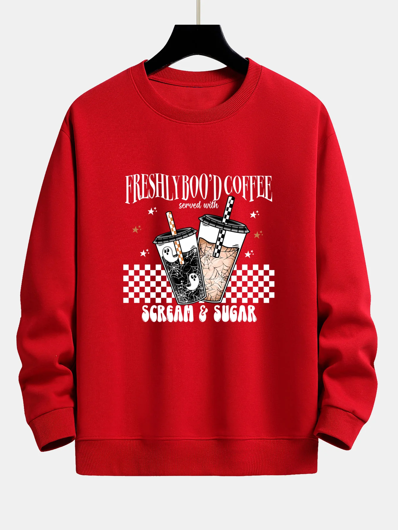 Freshly Boo’d Kaffee Halloween Druck Locker sitzendes Sweatshirt - Image 10