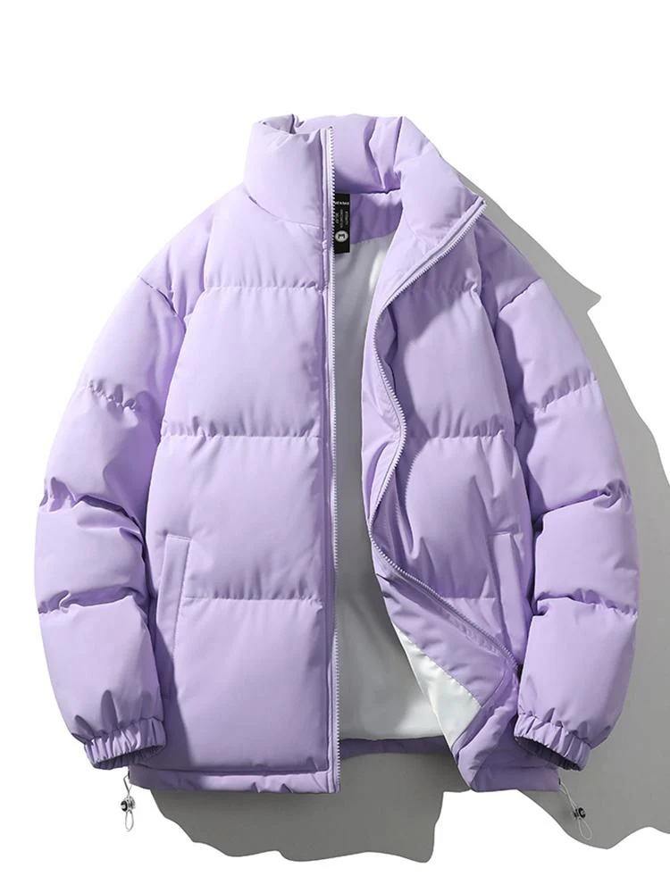 Funnel Neck Puffer Coat - Image 17