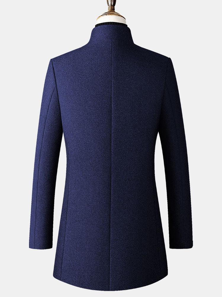 Funnel Neck Wollmantel - Image 7
