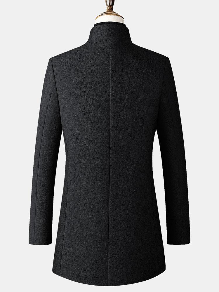 Funnel Neck Wollmantel - Image 8