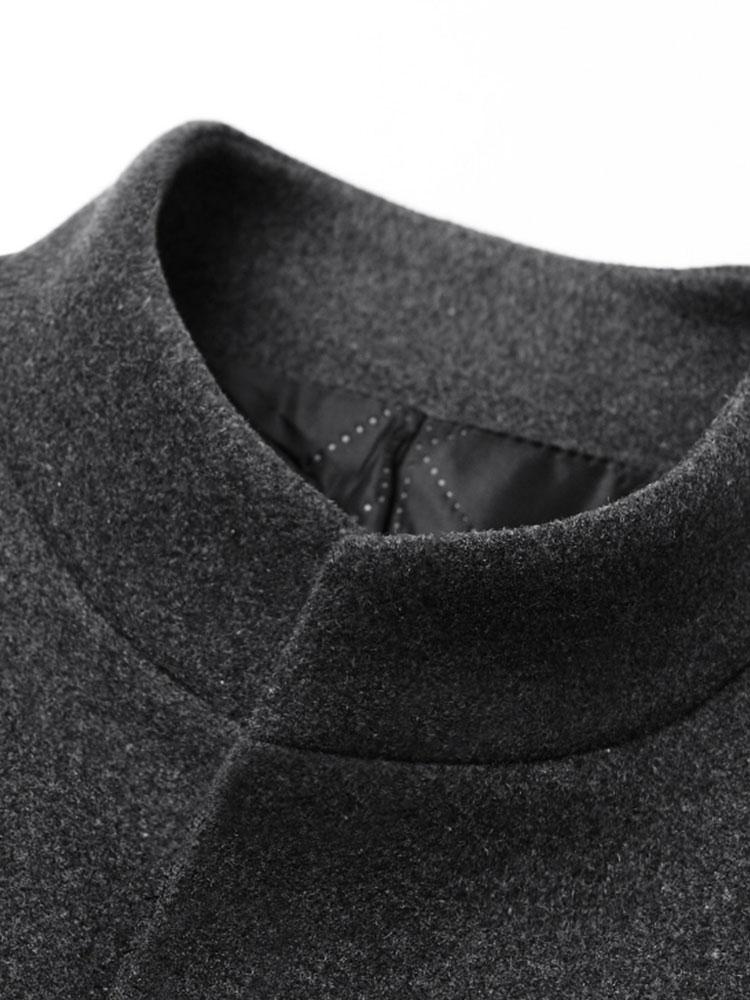 Funnel Neck Wollmantel - Image 9