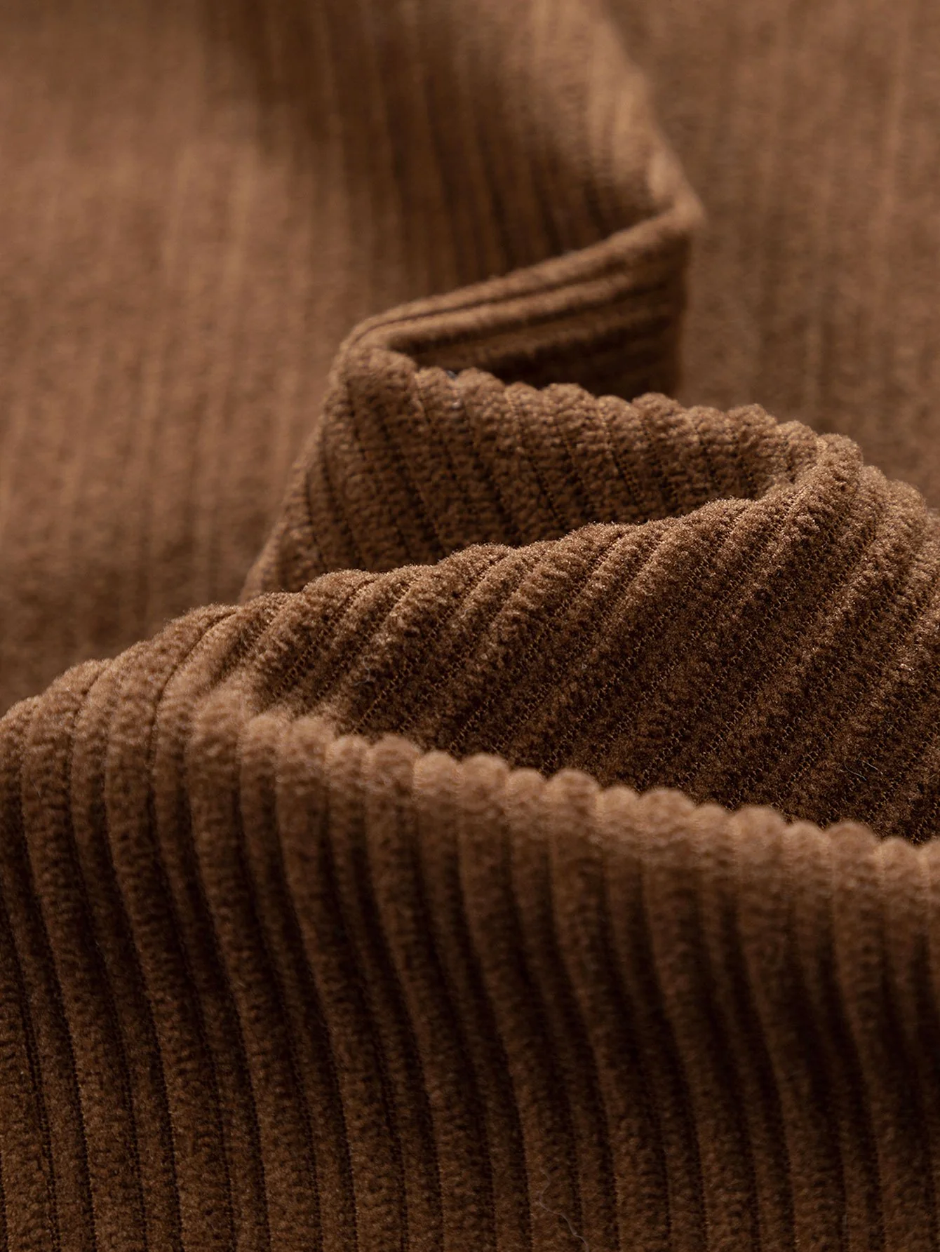 Funnel-Neck-gefütterte Cord-Jacke - Image 11