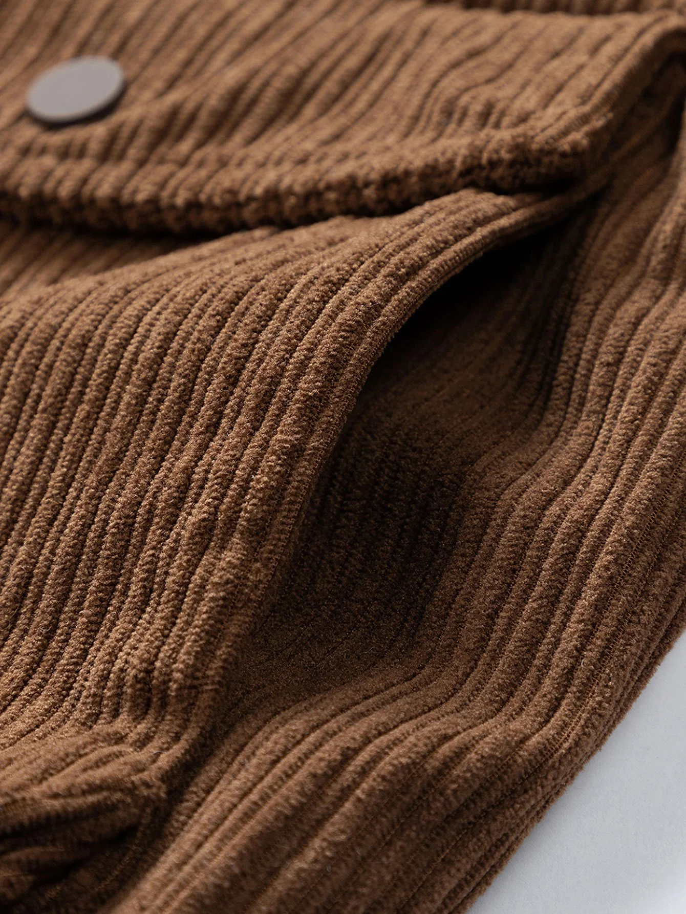 Funnel-Neck-gefütterte Cord-Jacke - Image 9
