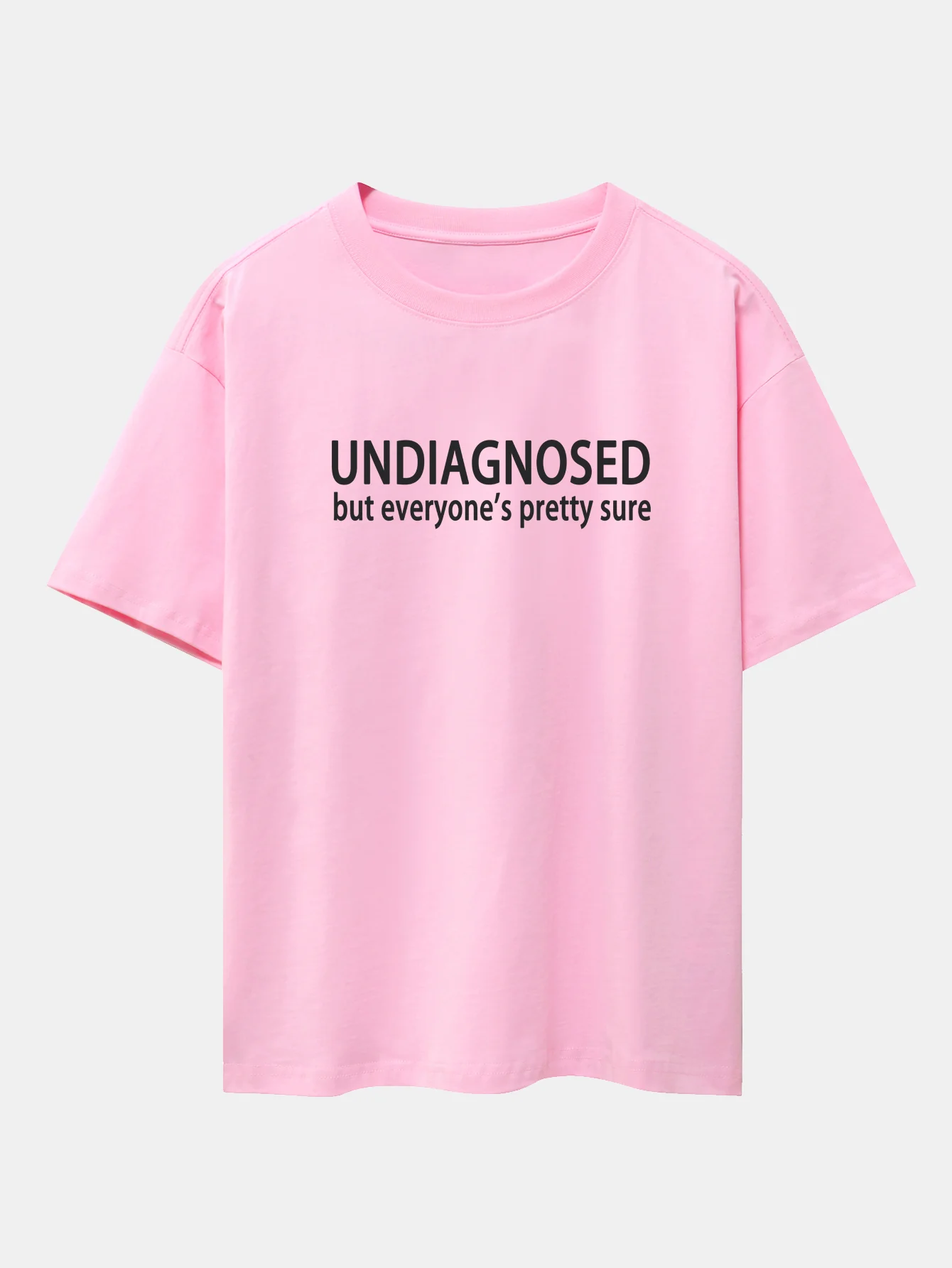 Lustiger Slogan Druck Drop-Shoulder Oversize T-Shirt - Image 12