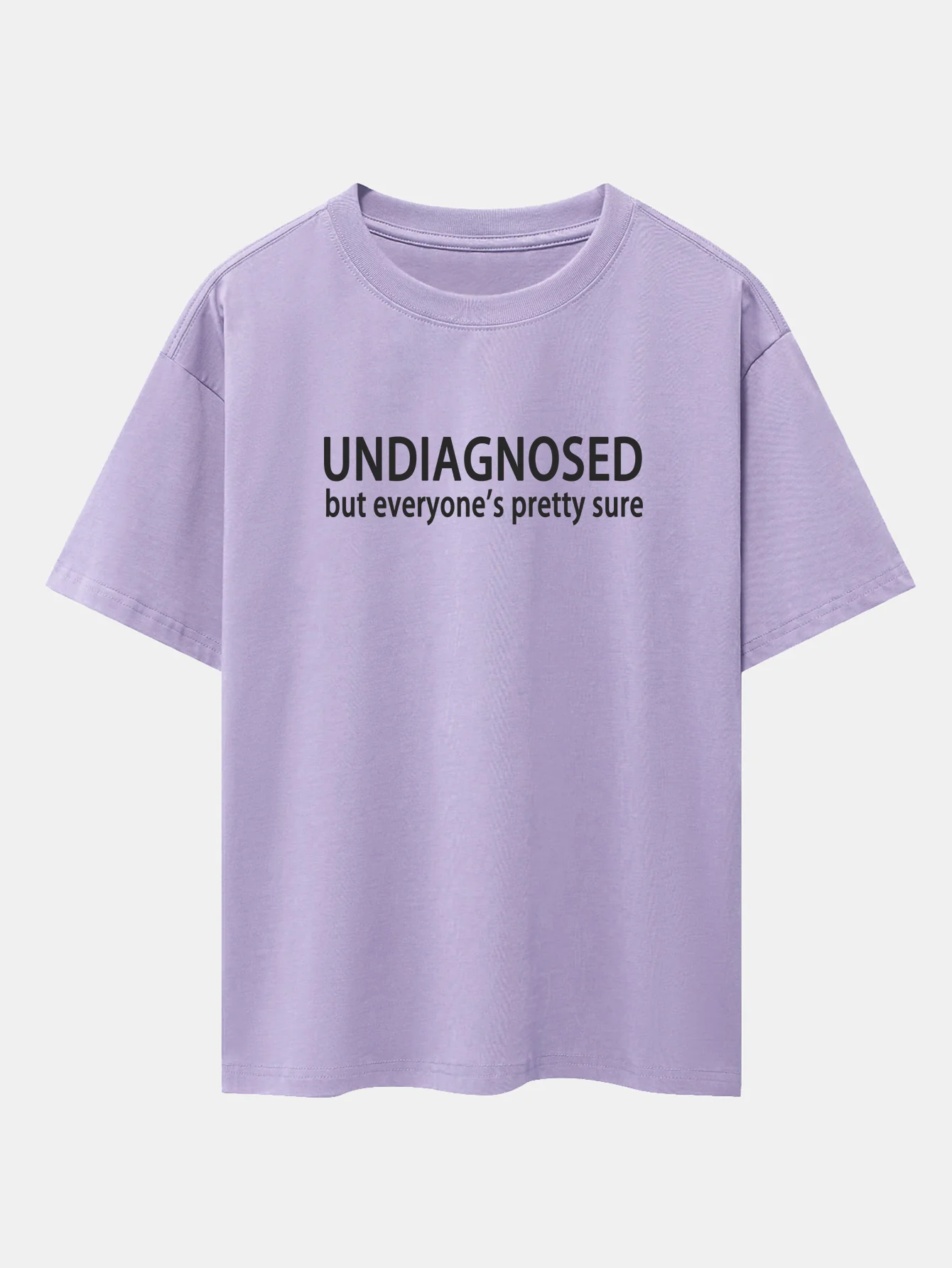 Lustiger Slogan Druck Drop-Shoulder Oversize T-Shirt - Image 15