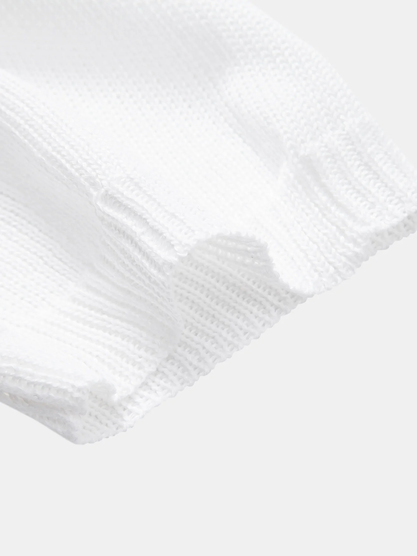 Geometrisches Häkel-Poloshirts mit V-Ausschnitt & Leinenhose mit geradem Bein - Image 8