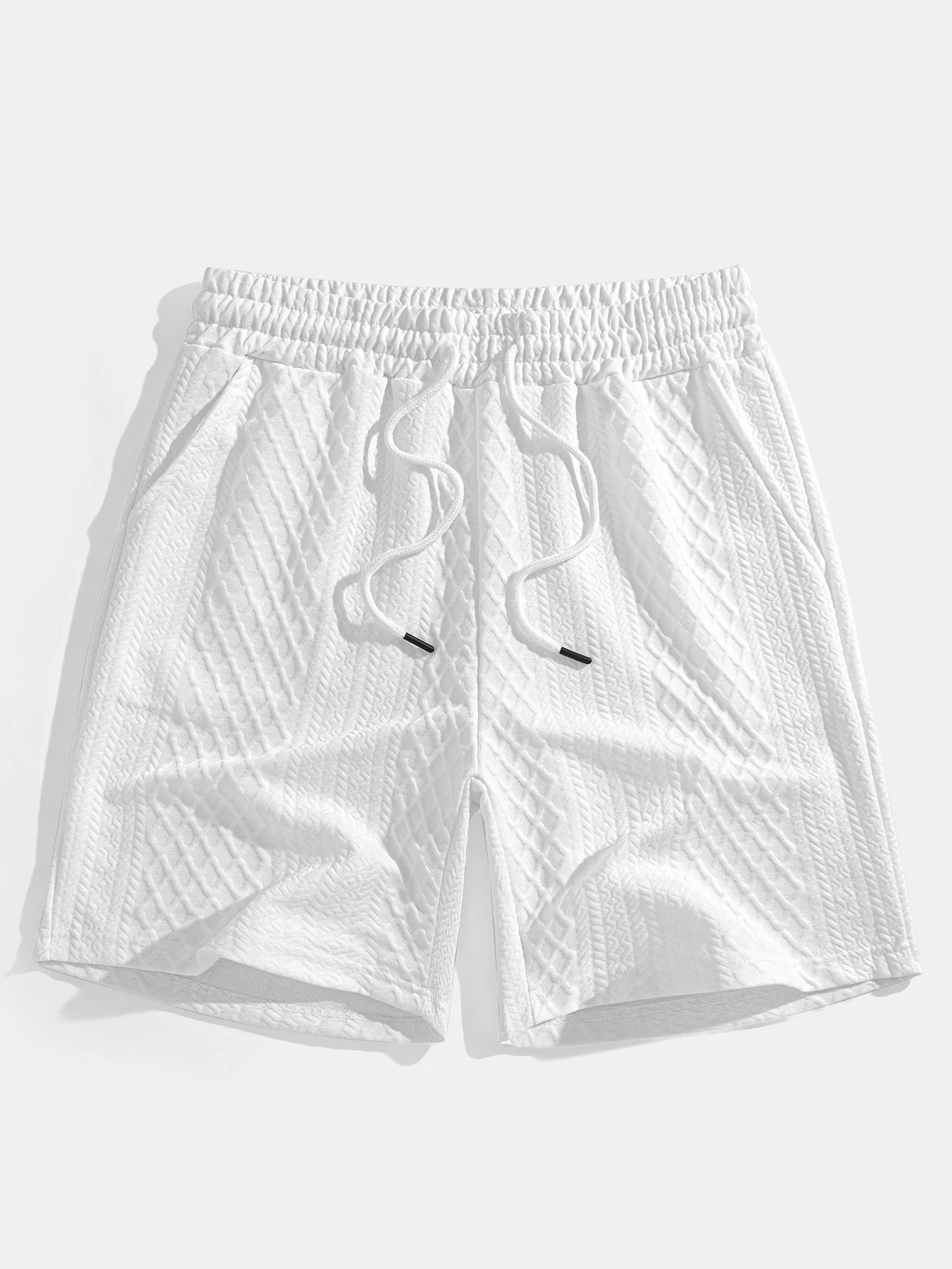 Geometrisches Diamant-Jacquard-Polo & Shorts - Image 16