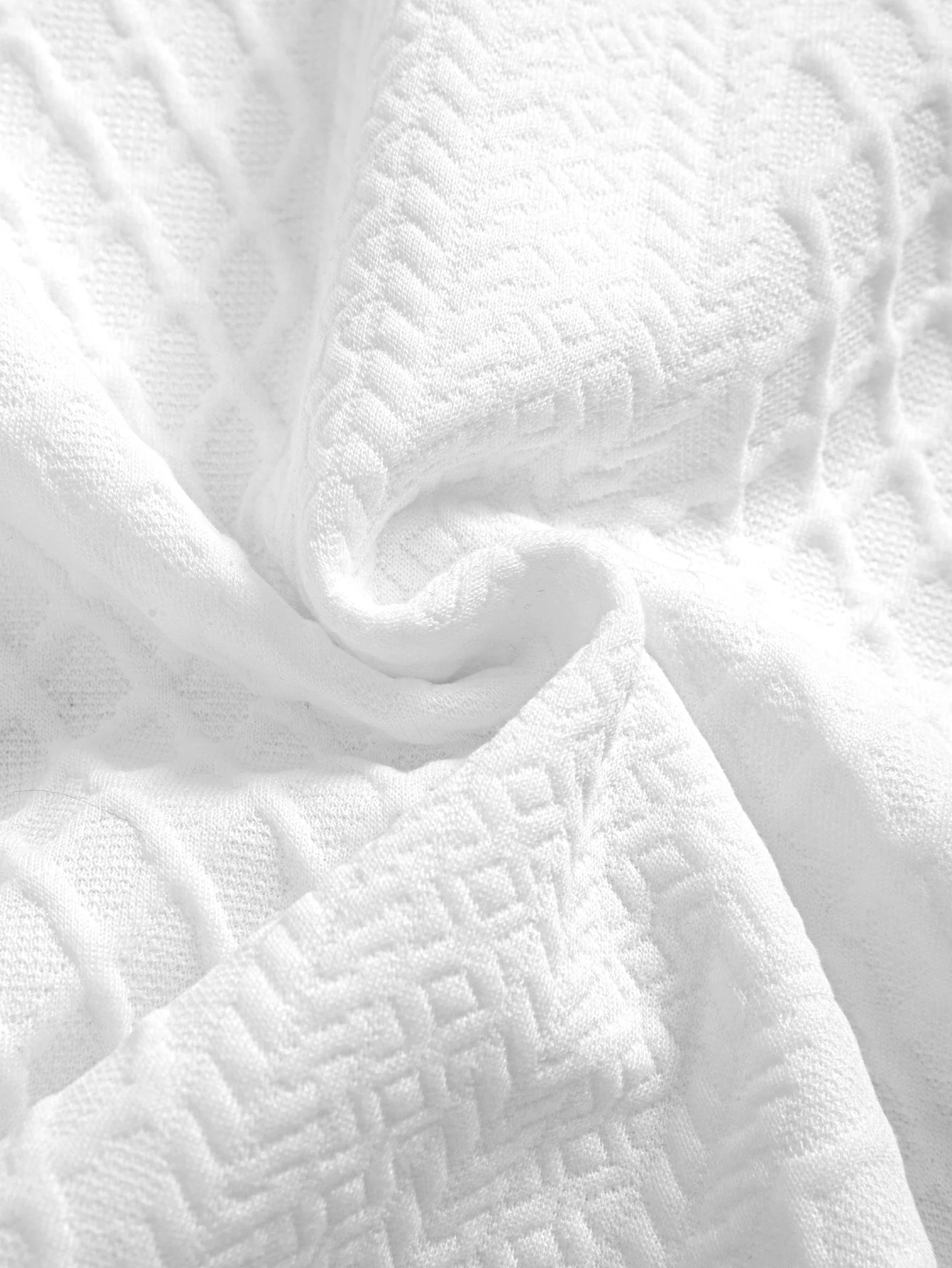 Geometrisches Diamant-Jacquard-Polo & Shorts - Image 23