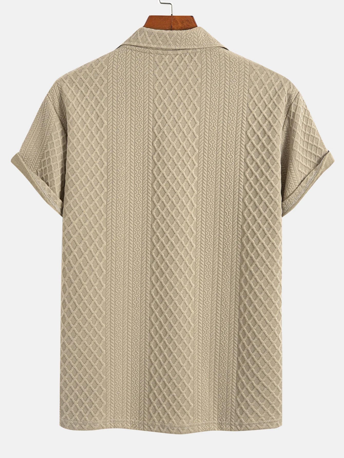 Geometrisches Diamant-Jacquard-Polo & Shorts - Image 8