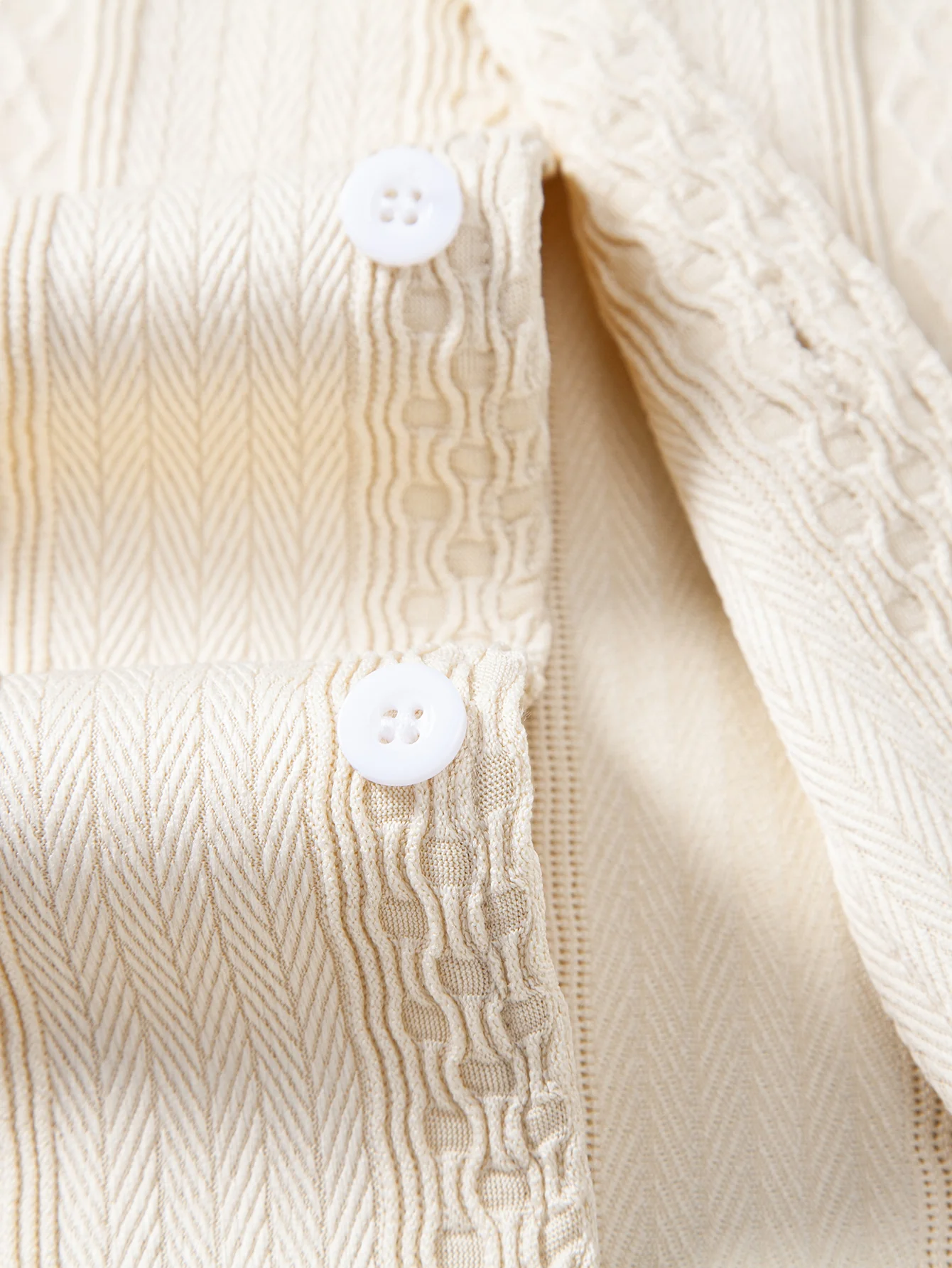 Geometric Jacquard Button Up Shirt - Image 12