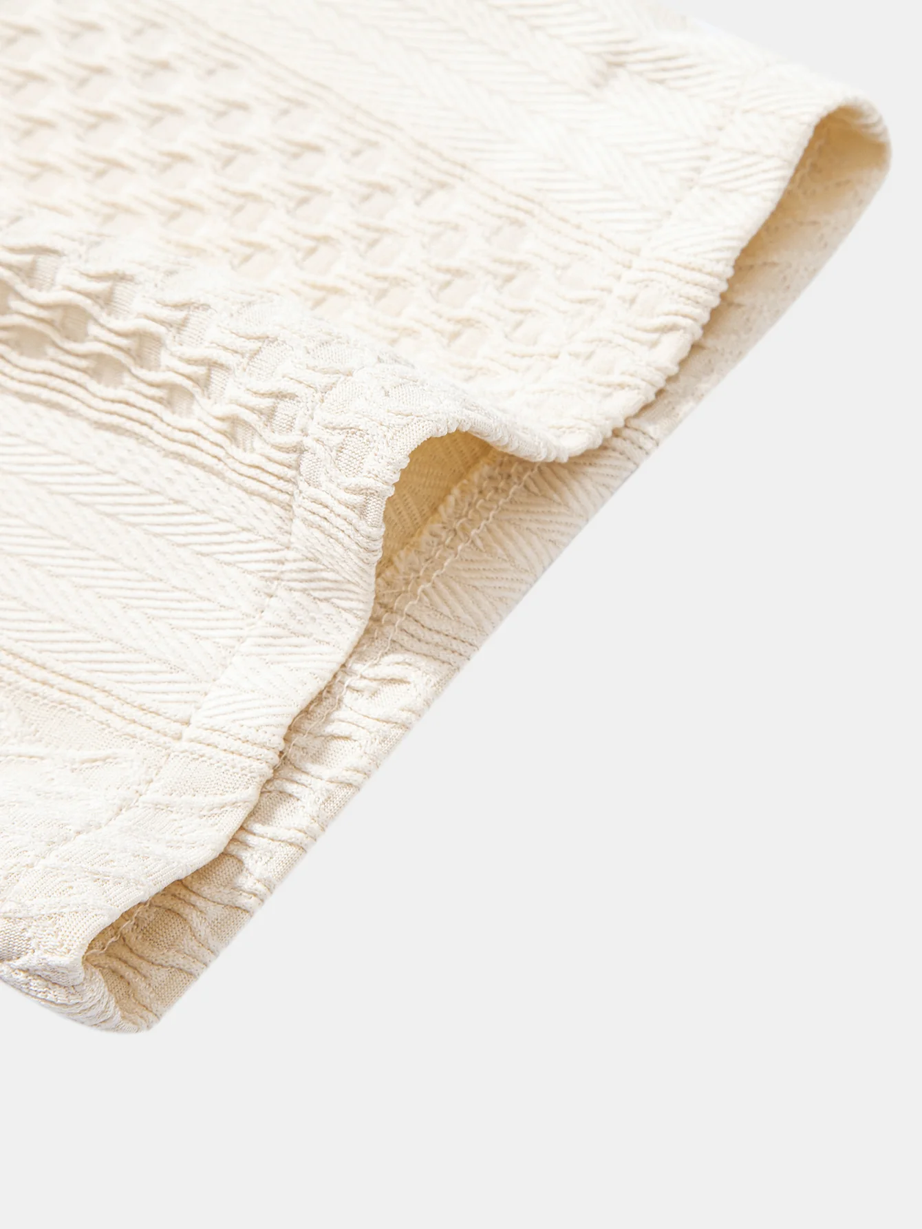 Geometric Jacquard Button Up Shirt - Image 13