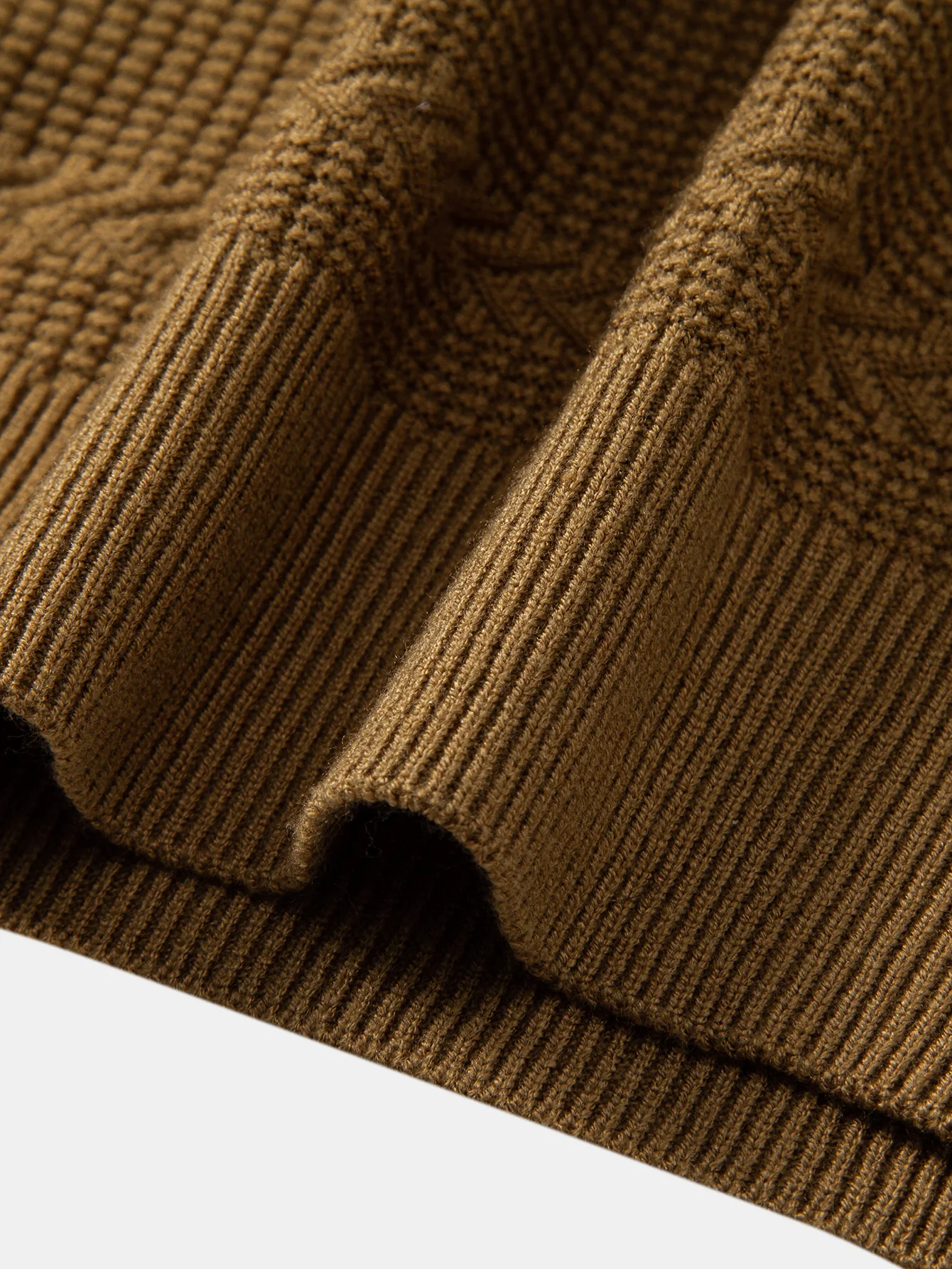 Geometrischer Jacquard Rundhals Pullover - Image 10
