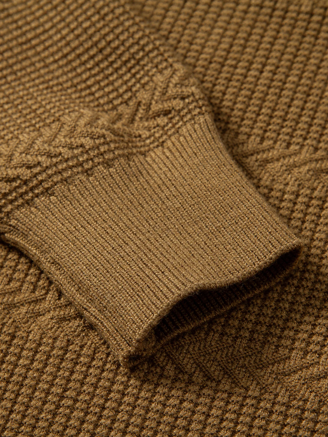 Geometrischer Jacquard Rundhals Pullover - Image 11
