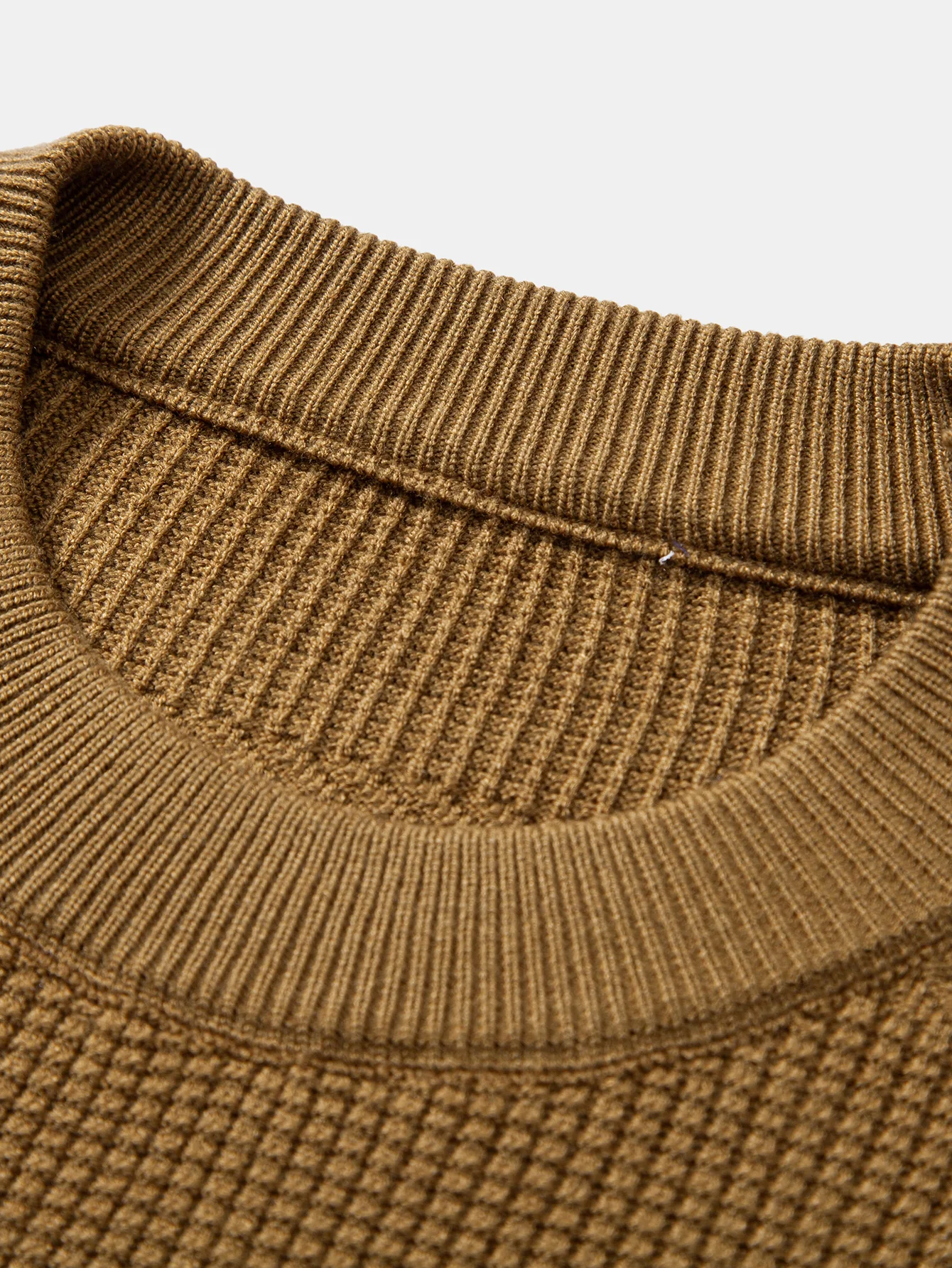 Geometrischer Jacquard Rundhals Pullover - Image 13