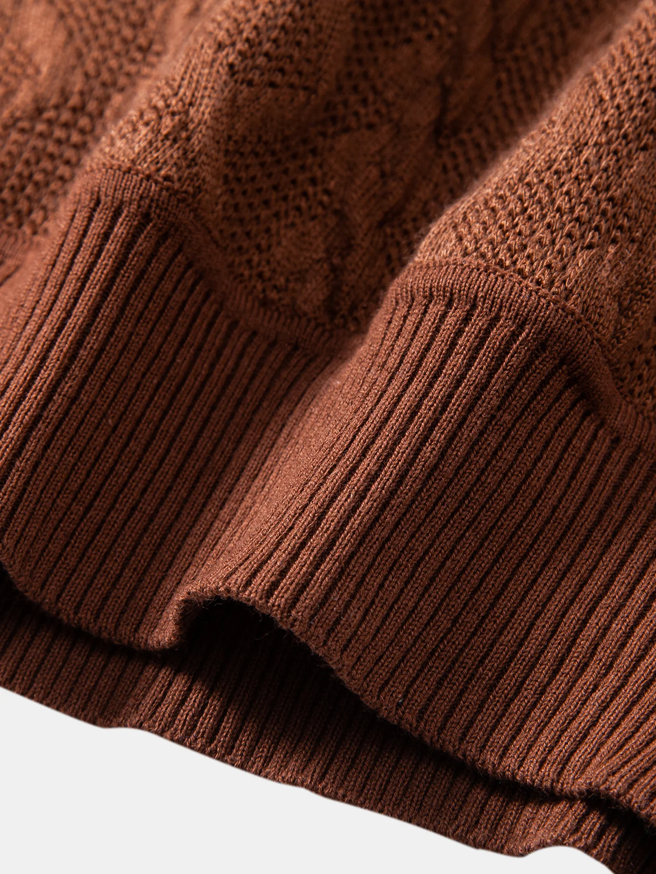 Geometrischer Jacquard Rundhals Pullover - Image 14