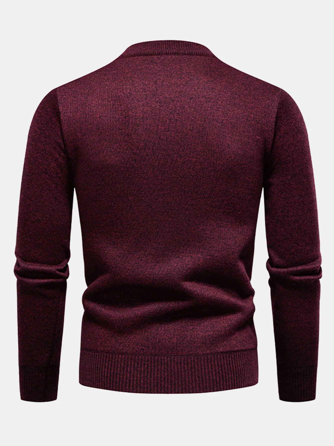 Geometrischer Jacquard Rundhalsausschnitt Pullover - Image 12