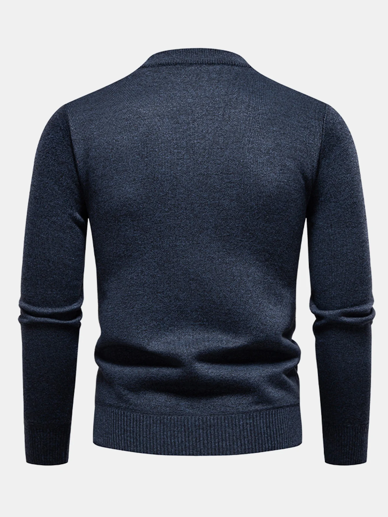 Geometrischer Jacquard Rundhalsausschnitt Pullover - Image 8