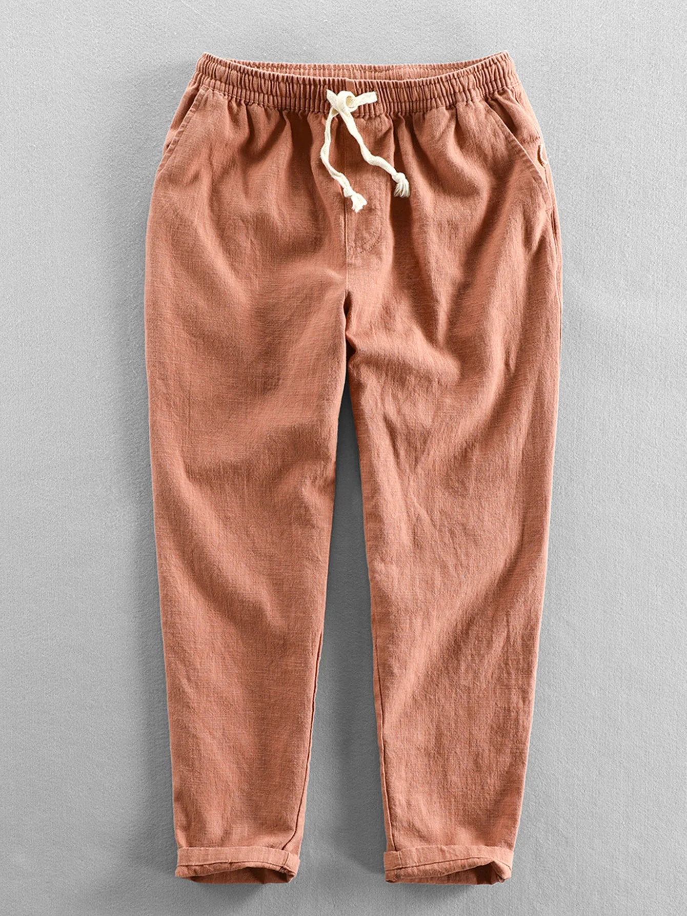 Geometrisches Jacquard-Cuban-Shirt & Leinen-Baumwoll-Mix Cropped-Hosen - Image 13