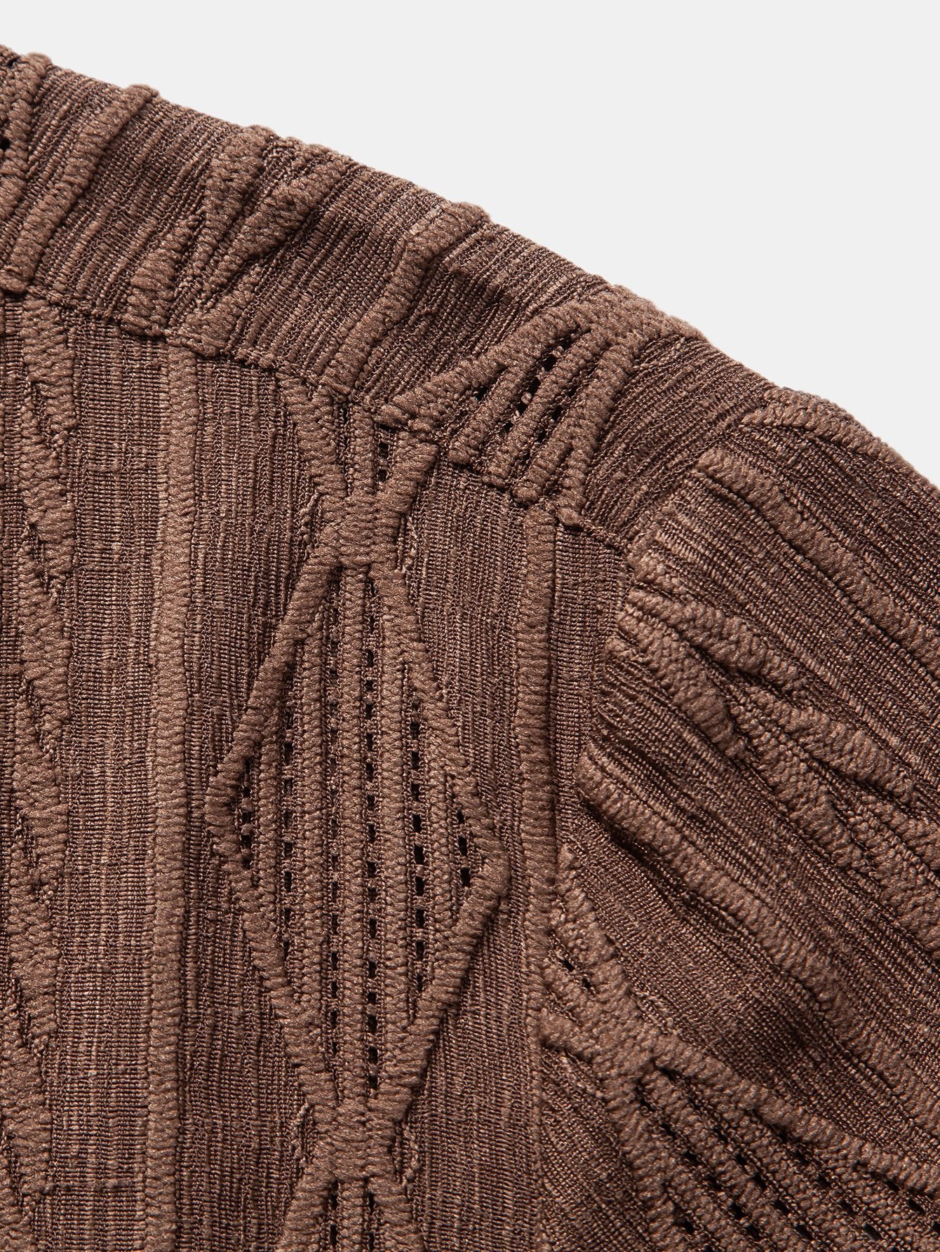 Geometrisches Jacquard-Cuban-Shirt & Texturierte Shorts mit Futter - Image 19