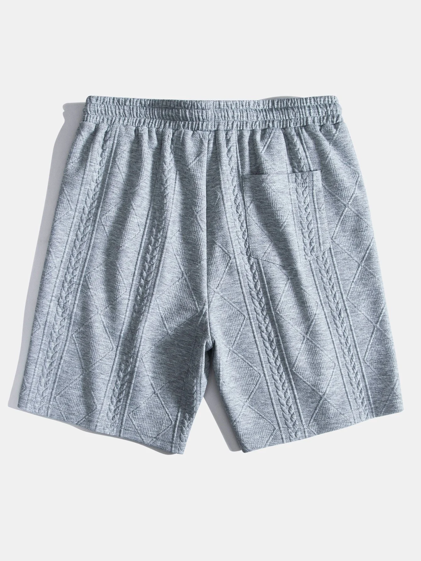 Geometrische Jacquard-Shorts mit Kordelzug - Image 6