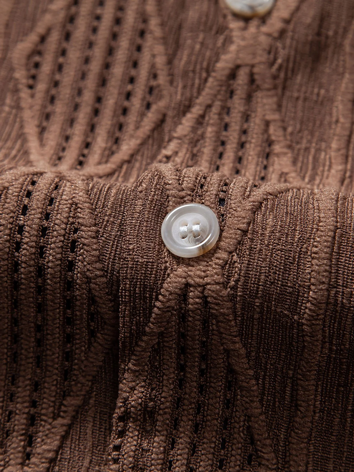 Geometrisches Jacquard-Cuban-Shirt - Image 7