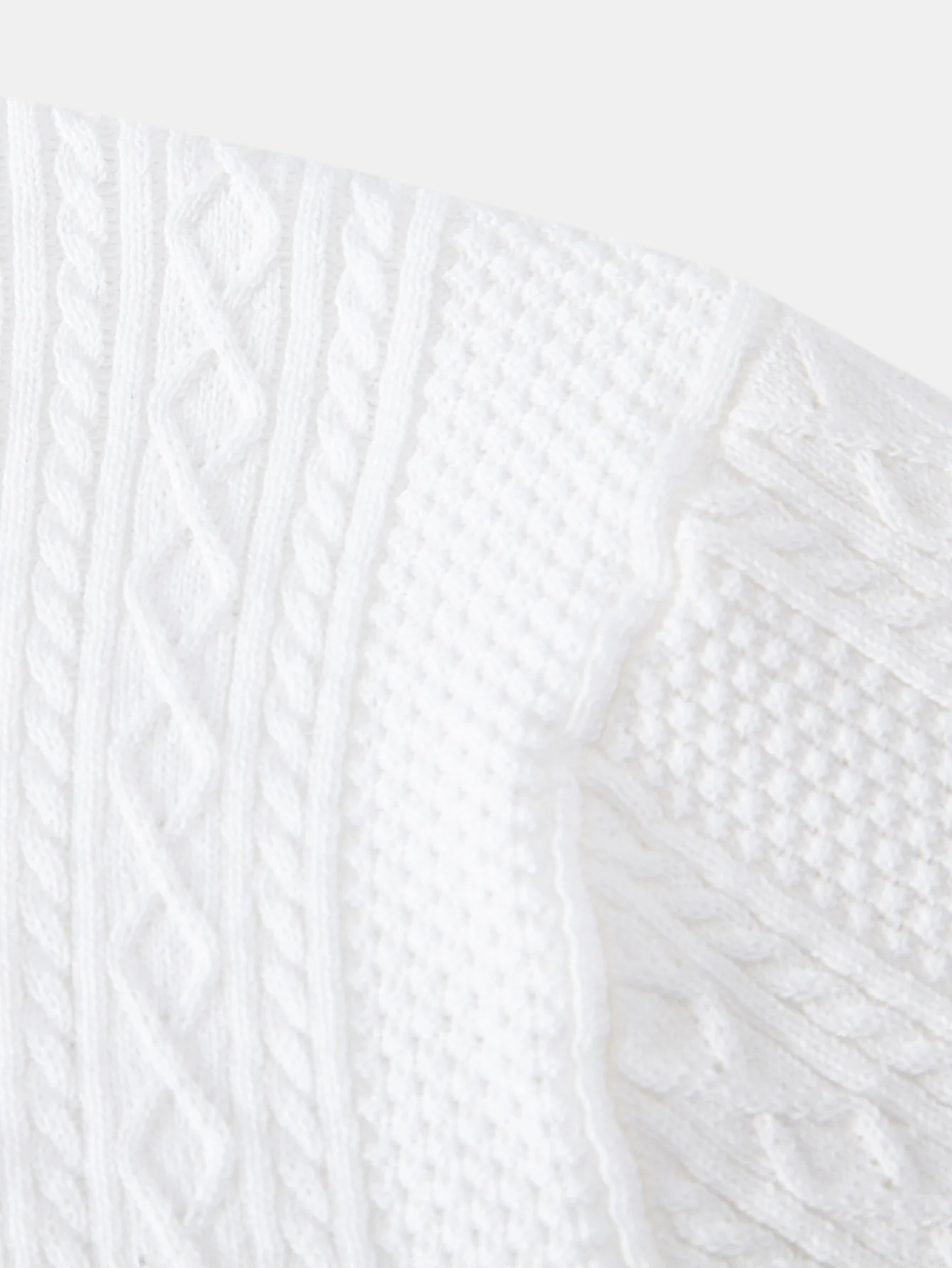 Geometric Jacquard Knit Polo - Image 11