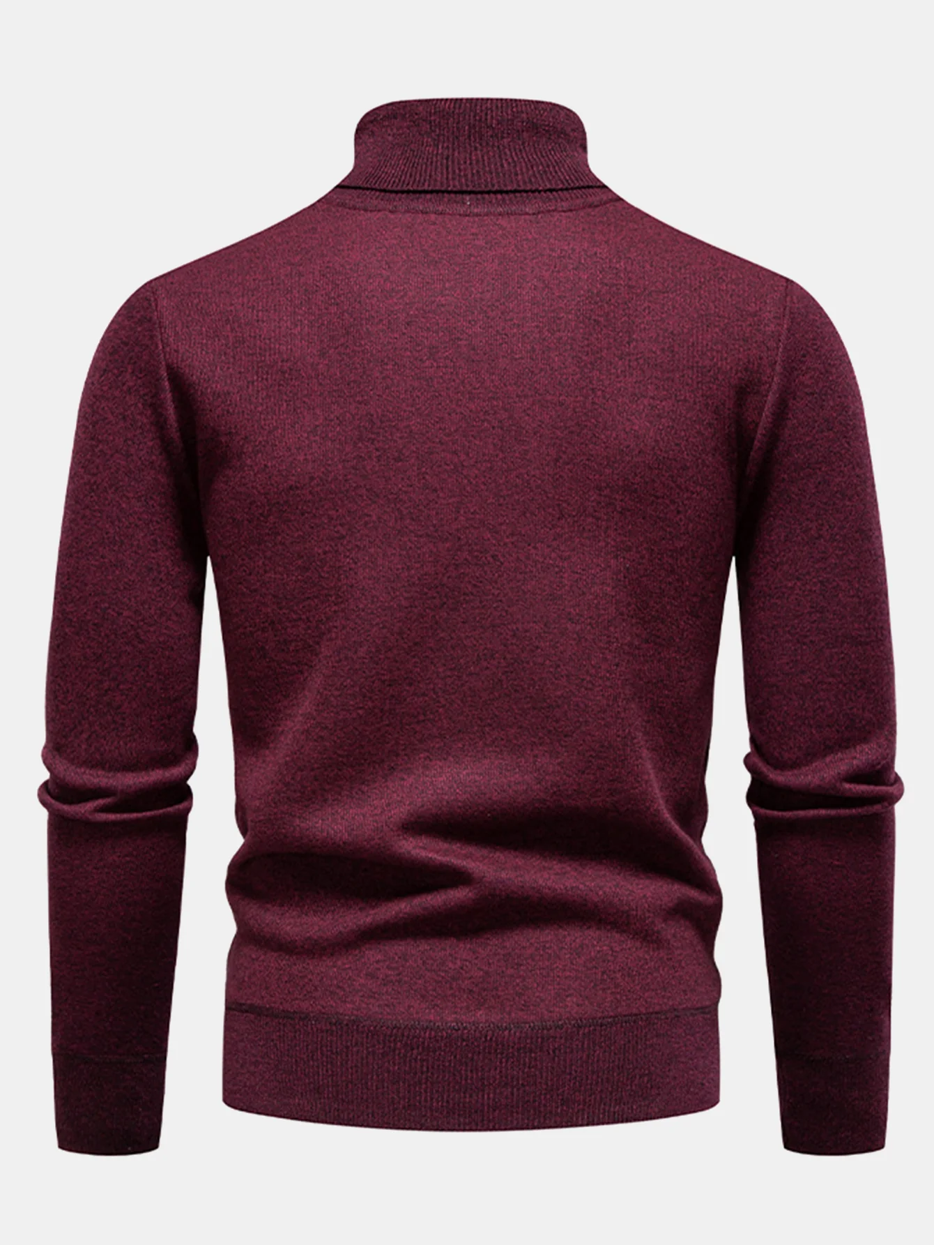 Geometrischer Jacquard Rollkragenpullover - Image 10