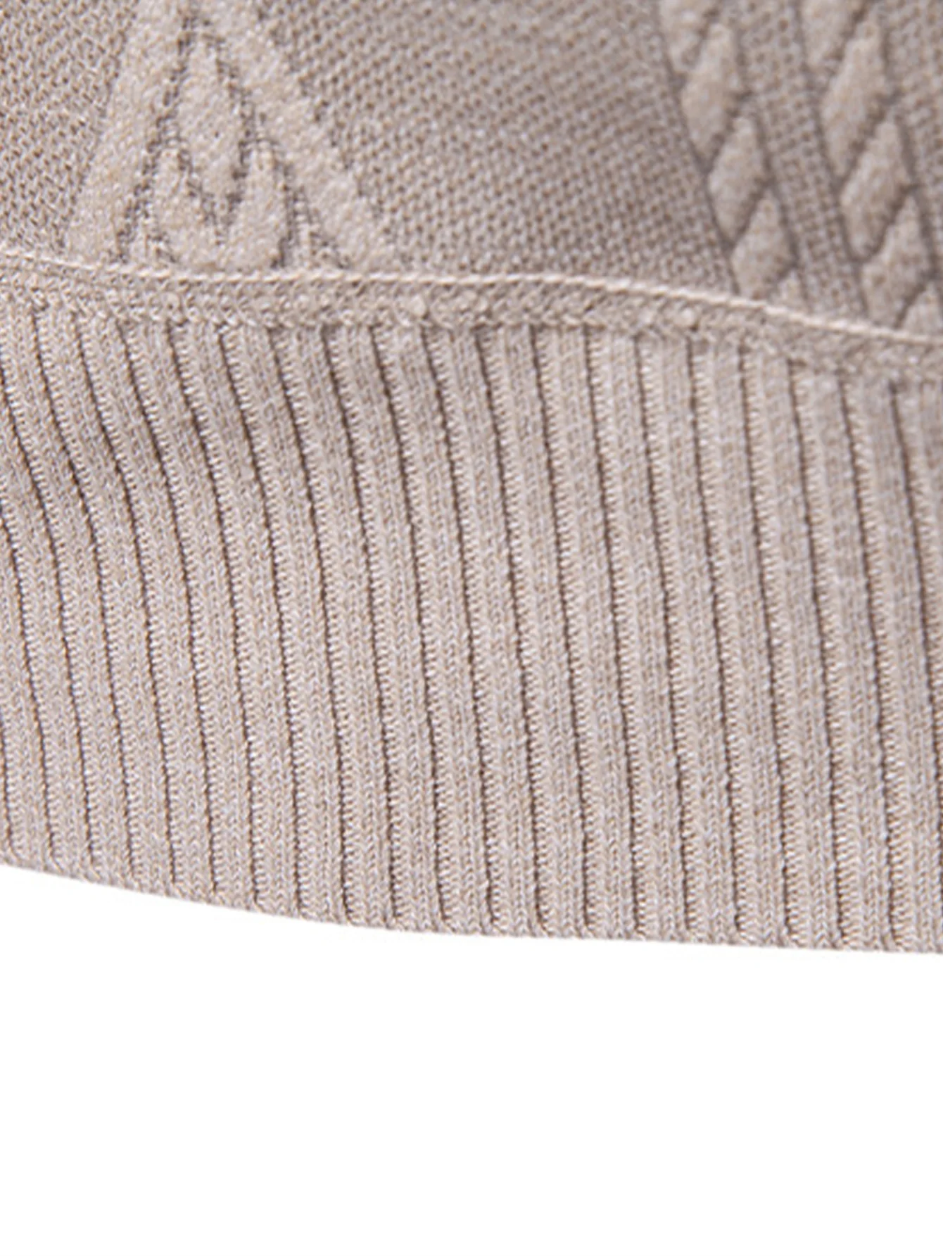 Geometrischer Jacquard Rollkragenpullover - Image 13