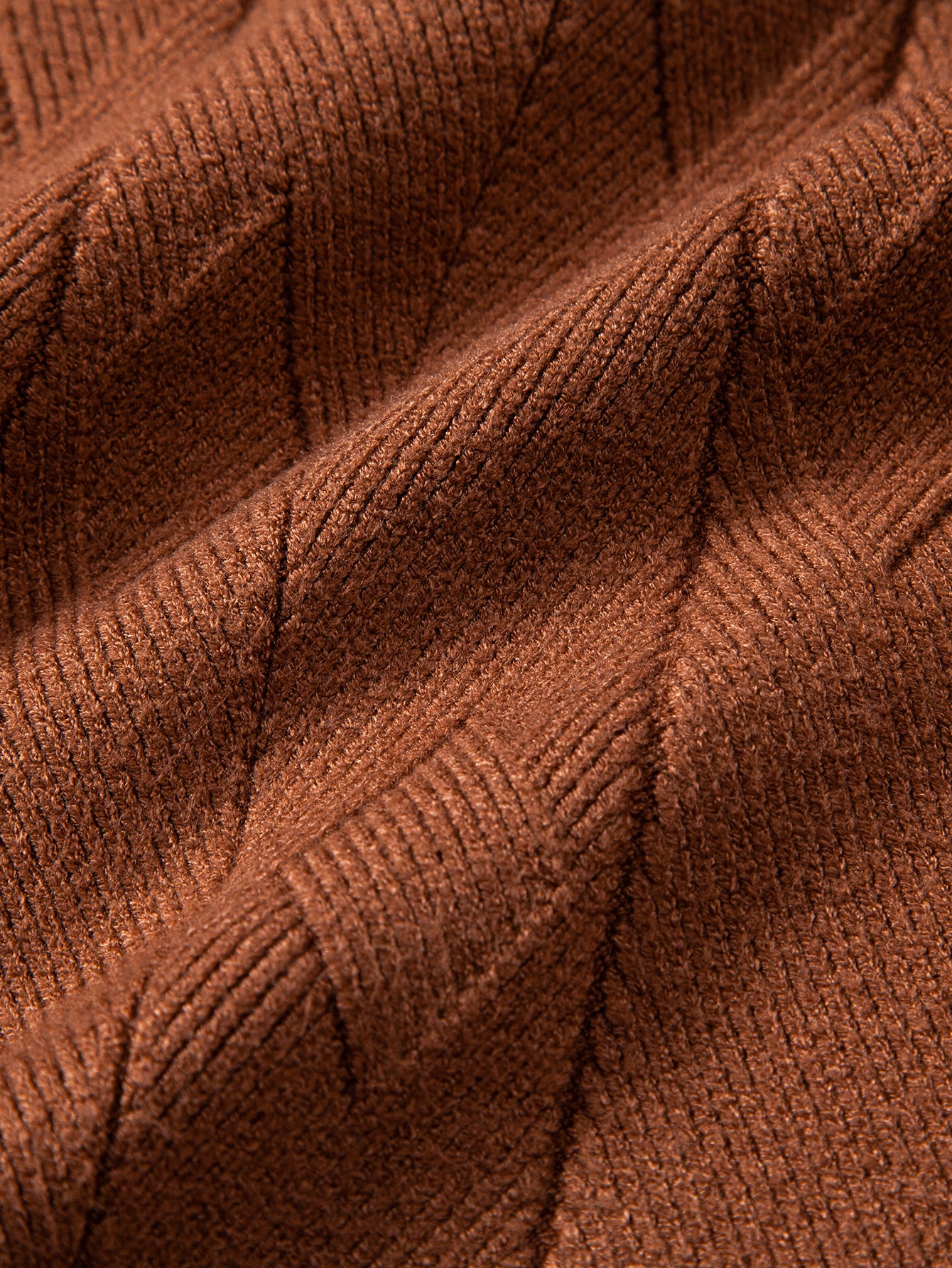 Geometrischer Jacquard Stehkragenpullover - Image 21