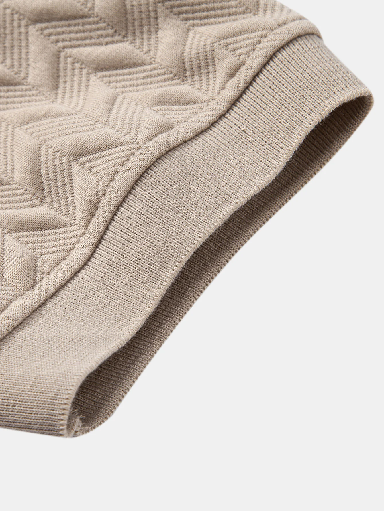 Geometrischer Jacquard Polo - Image 12