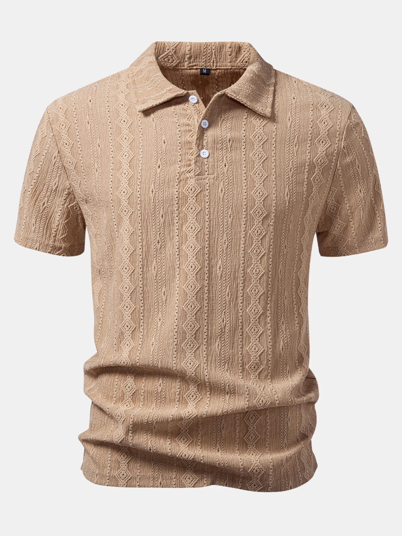 Geometric Jacquard Polo