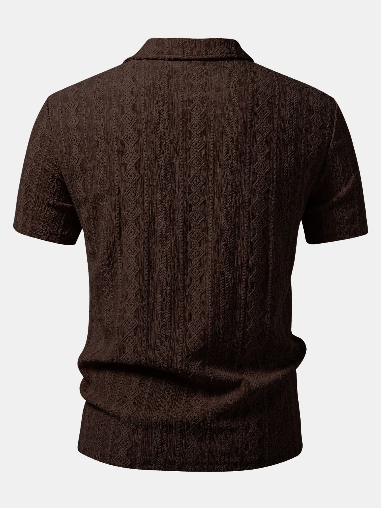 Geometric Jacquard Polo - Image 10