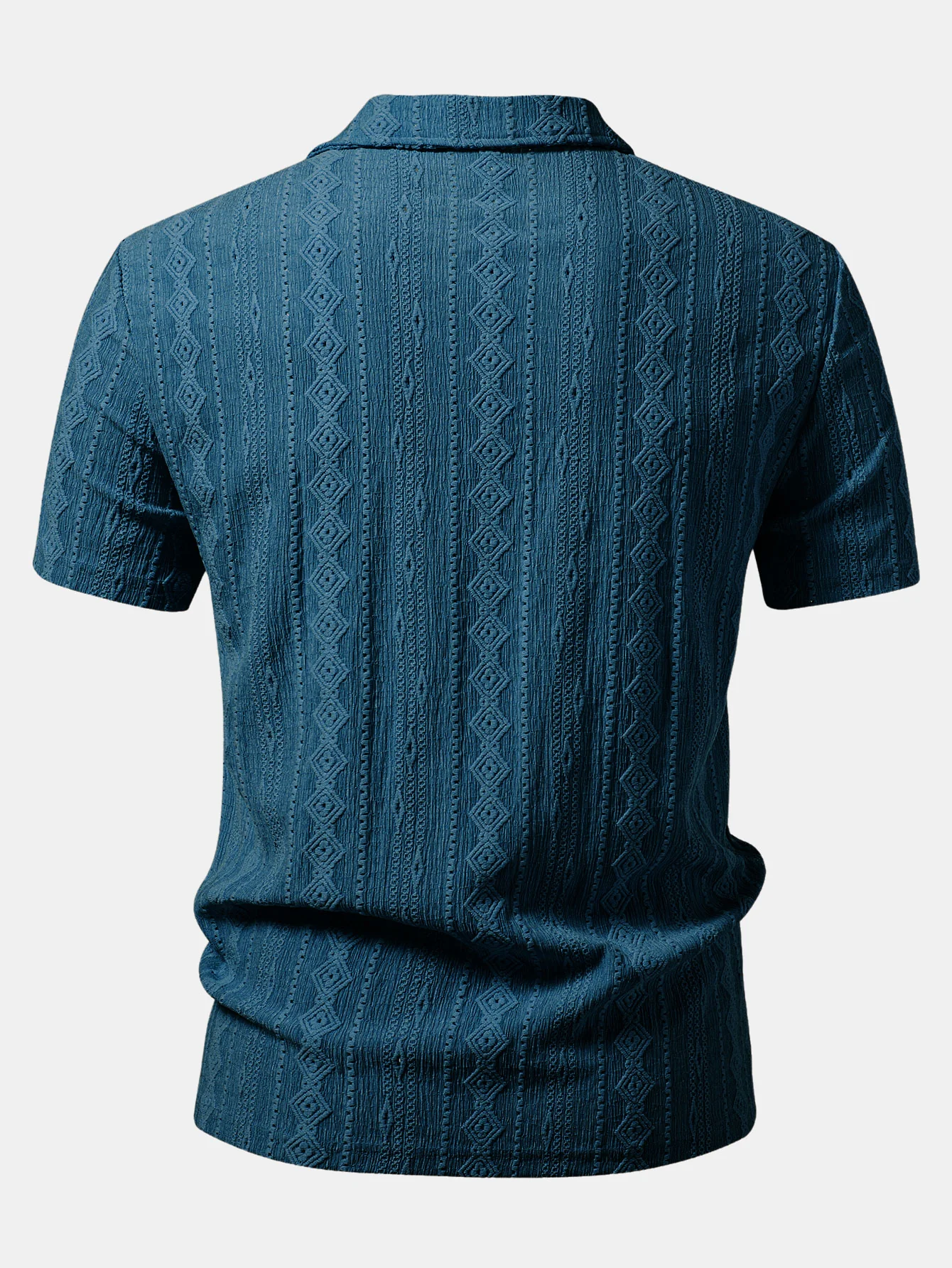 Geometric Jacquard Polo - Image 12
