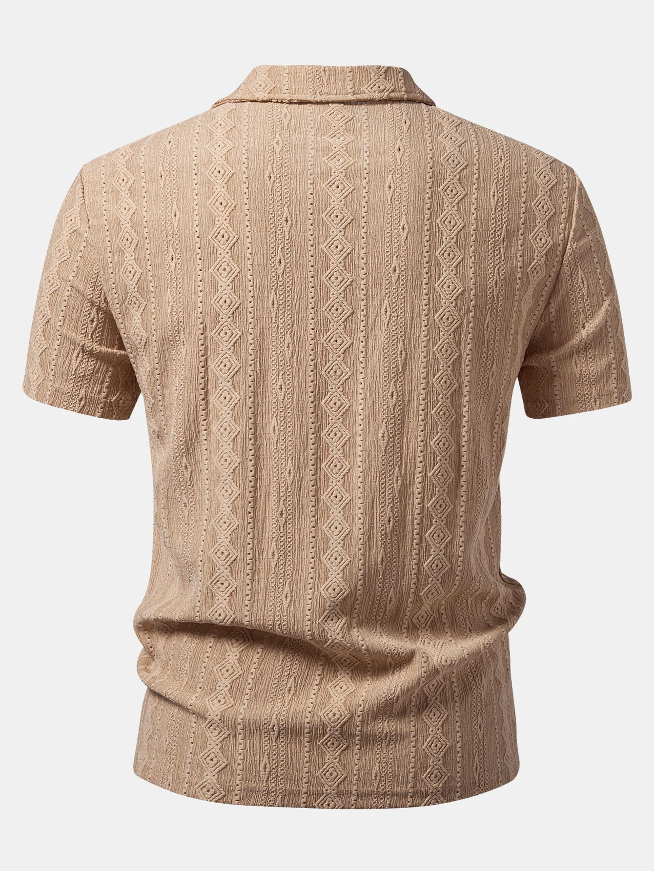 Geometric Jacquard Polo - Image 2