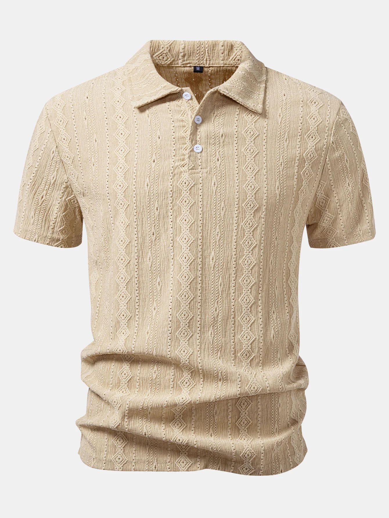 Geometric Jacquard Polo - Image 3