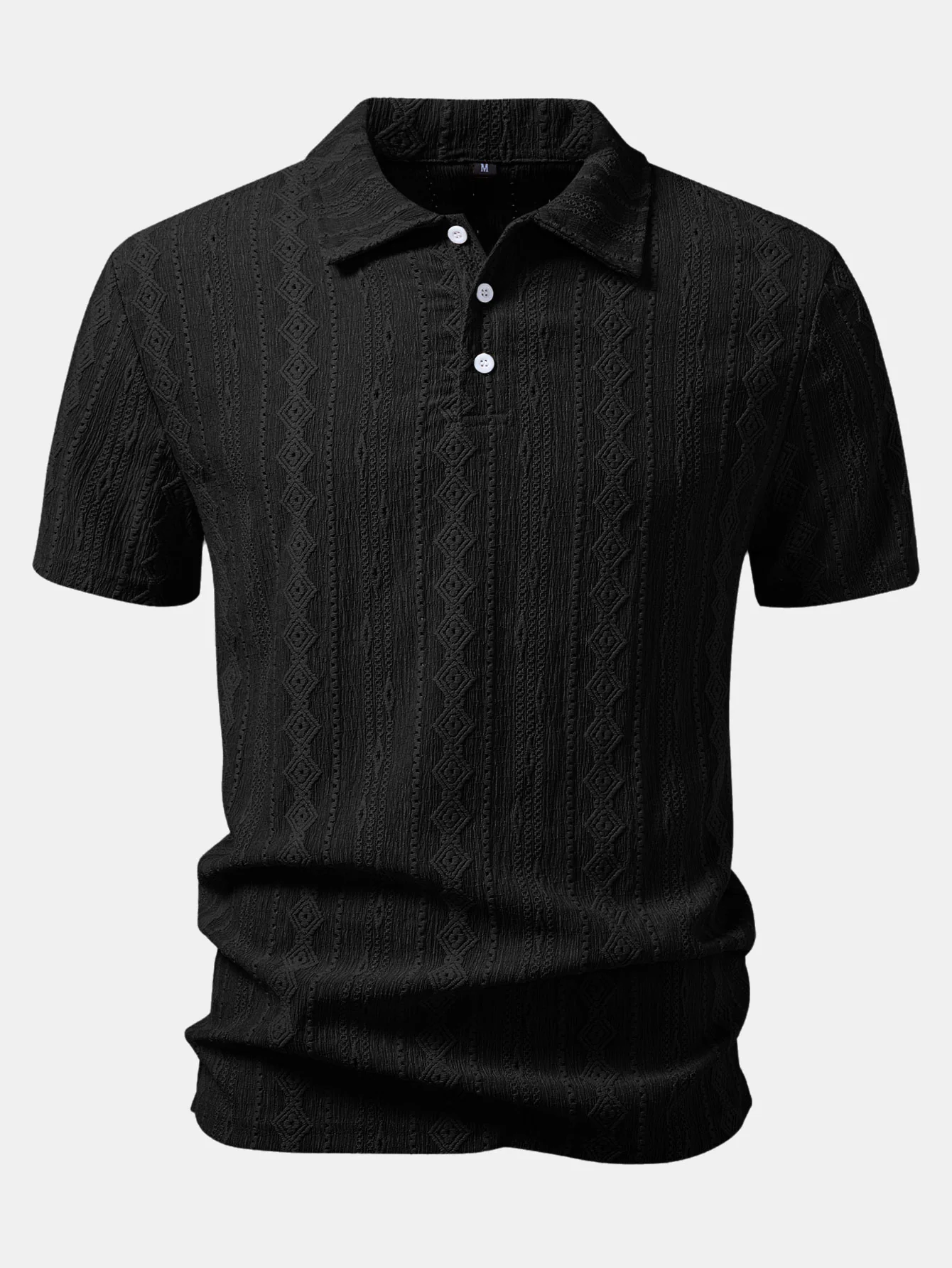 Geometric Jacquard Polo - Image 5
