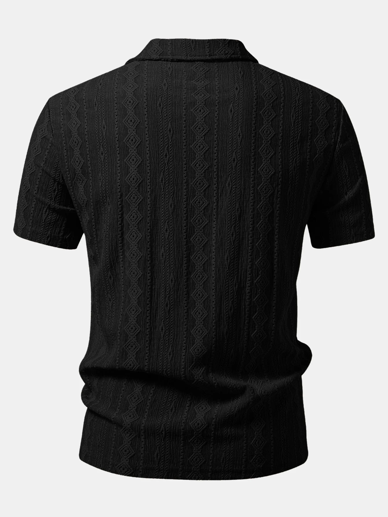 Geometric Jacquard Polo - Image 6