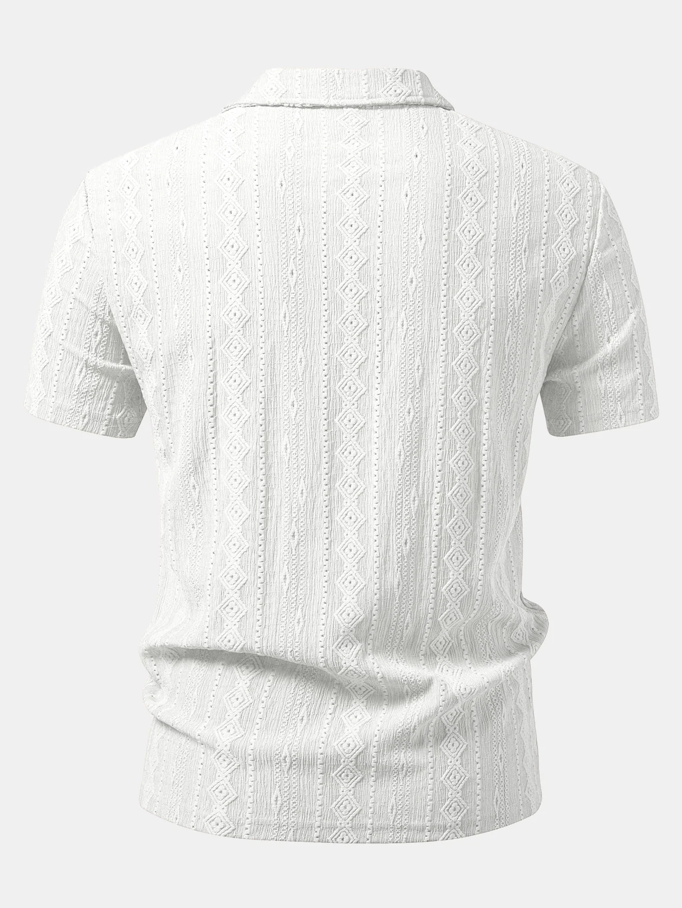 Geometric Jacquard Polo - Image 8