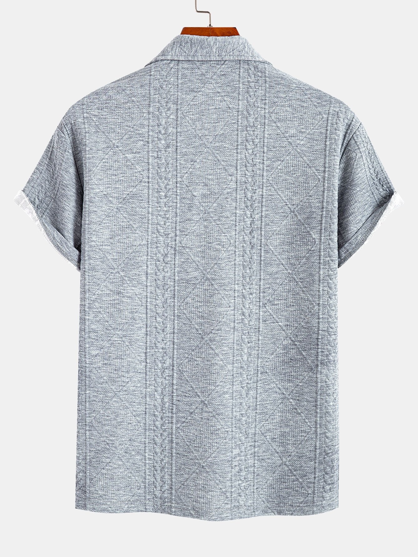 Geometrisches Jacquard-Polo - Image 6