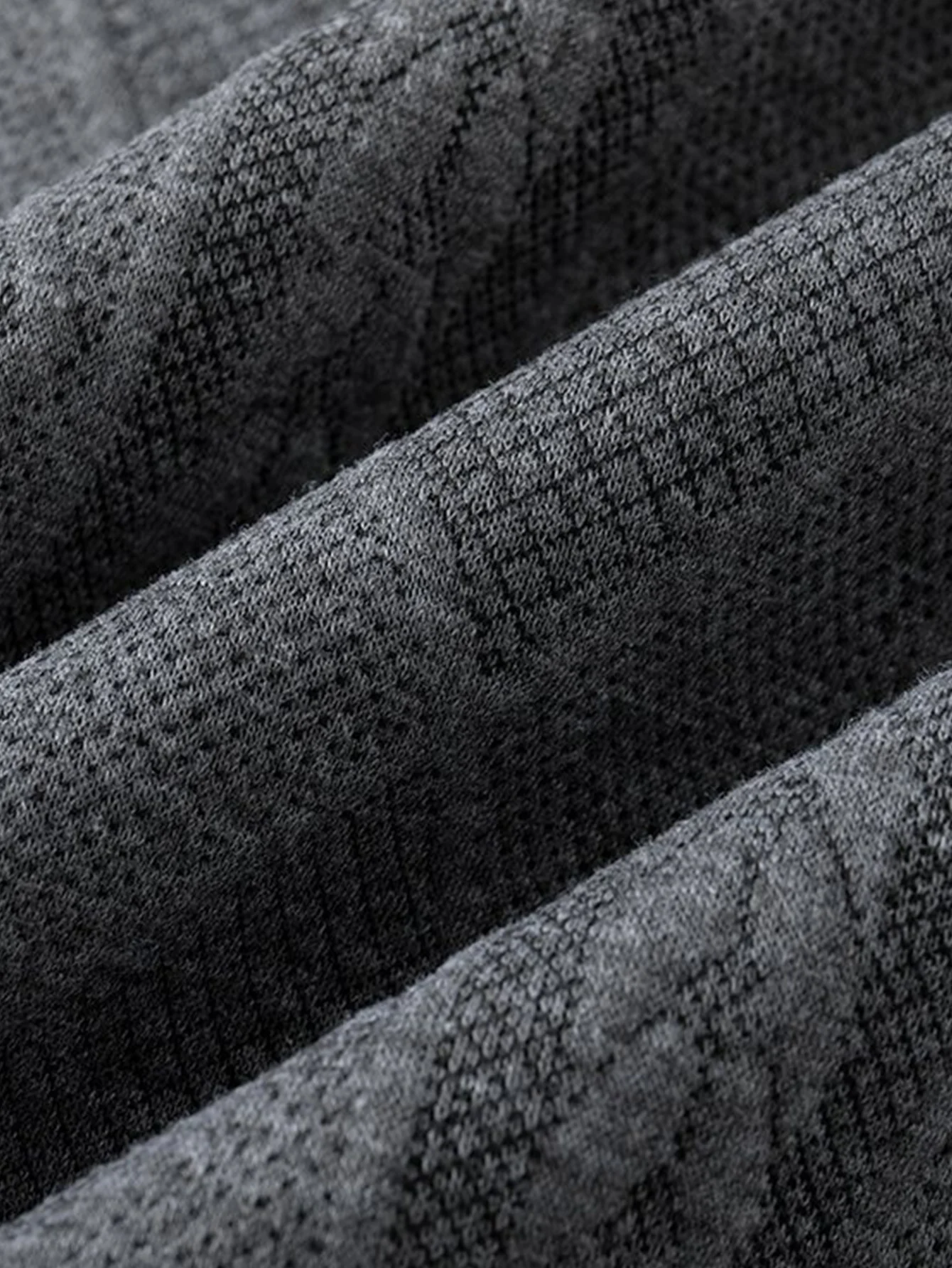 Geometrisches Jacquard Poloshirts Kragen Sweatshirt - Image 17
