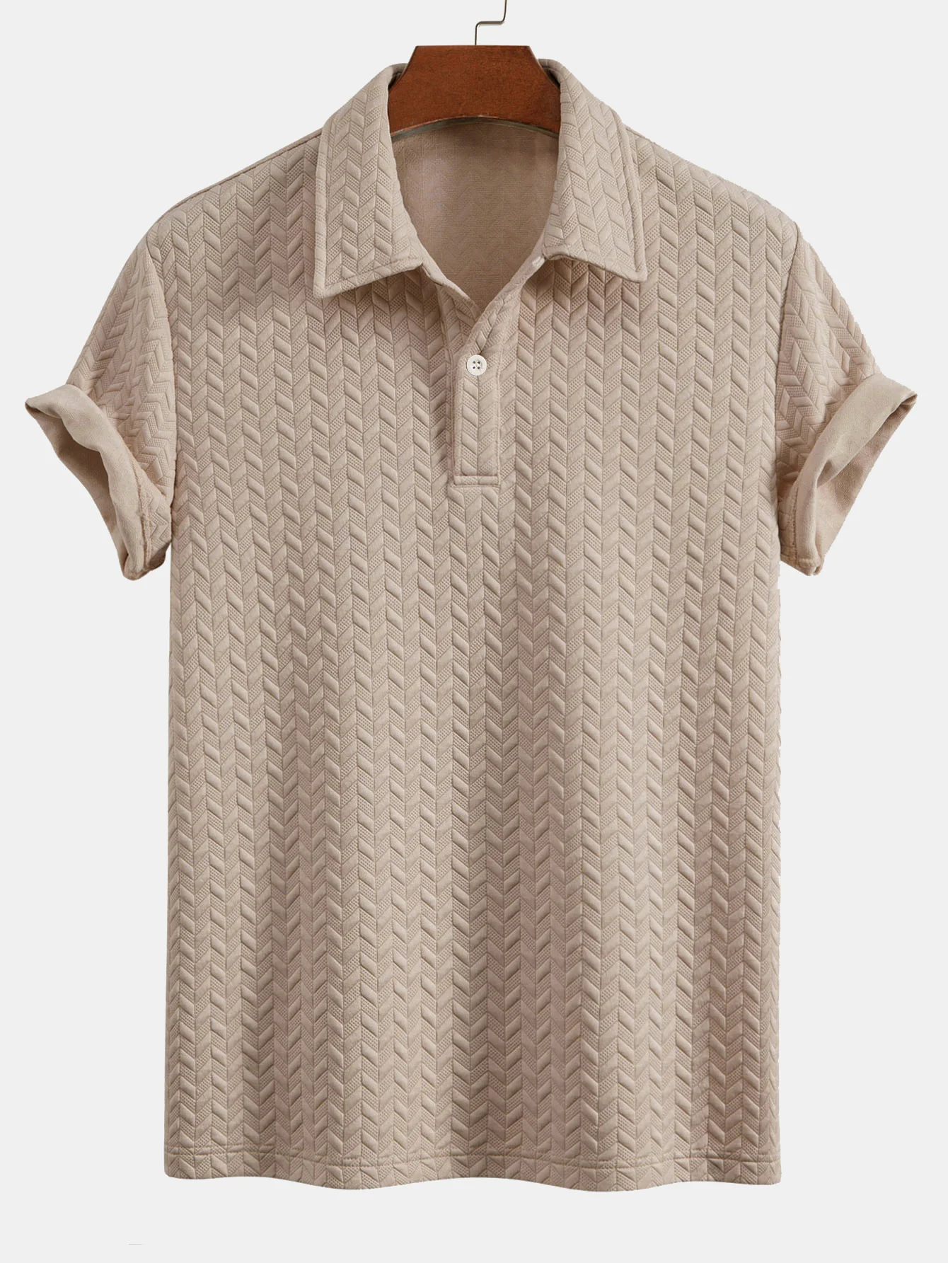 Geometrische Jacquard Polo & Geometrische Jacquard -Shorts - Image 7