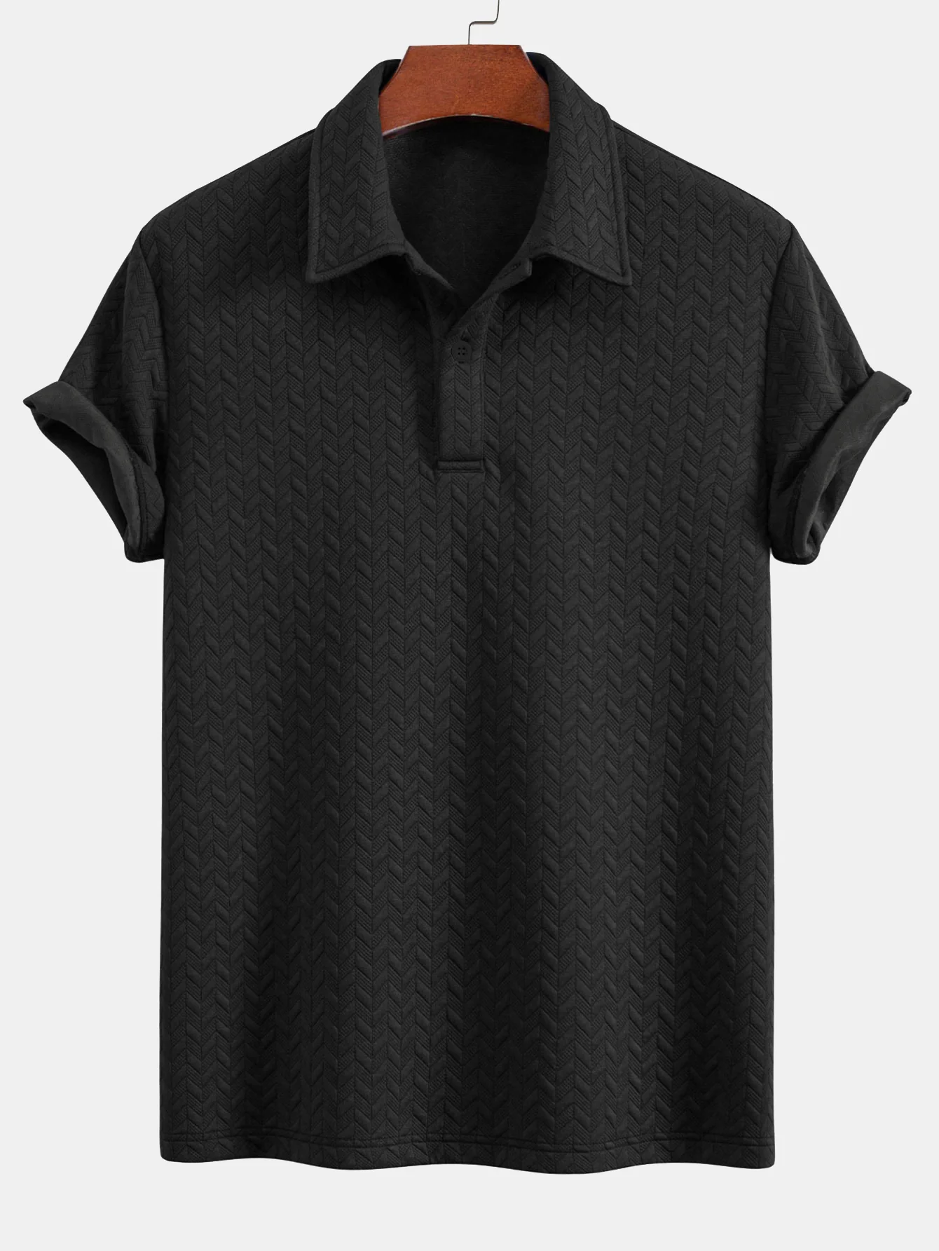 Geometrische Jacquard Polo & Geometrische Jacquard -Shorts - Image 9