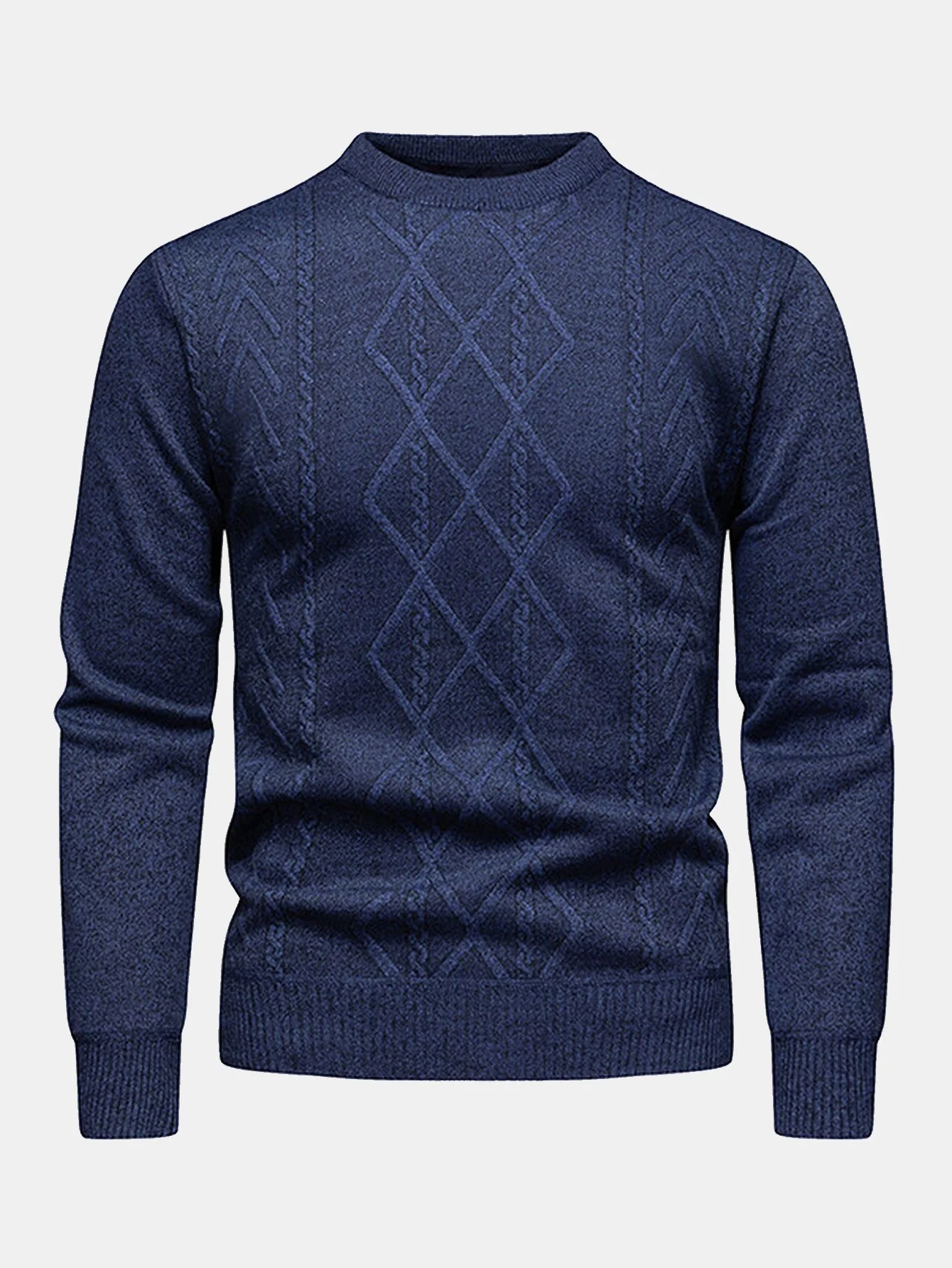 Geometrischer Jacquard-Pullover - Image 5