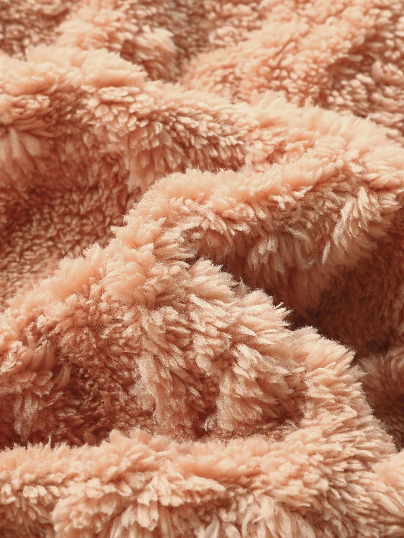 Geometrischer Jacquard Teddy Hoodie - Image 9