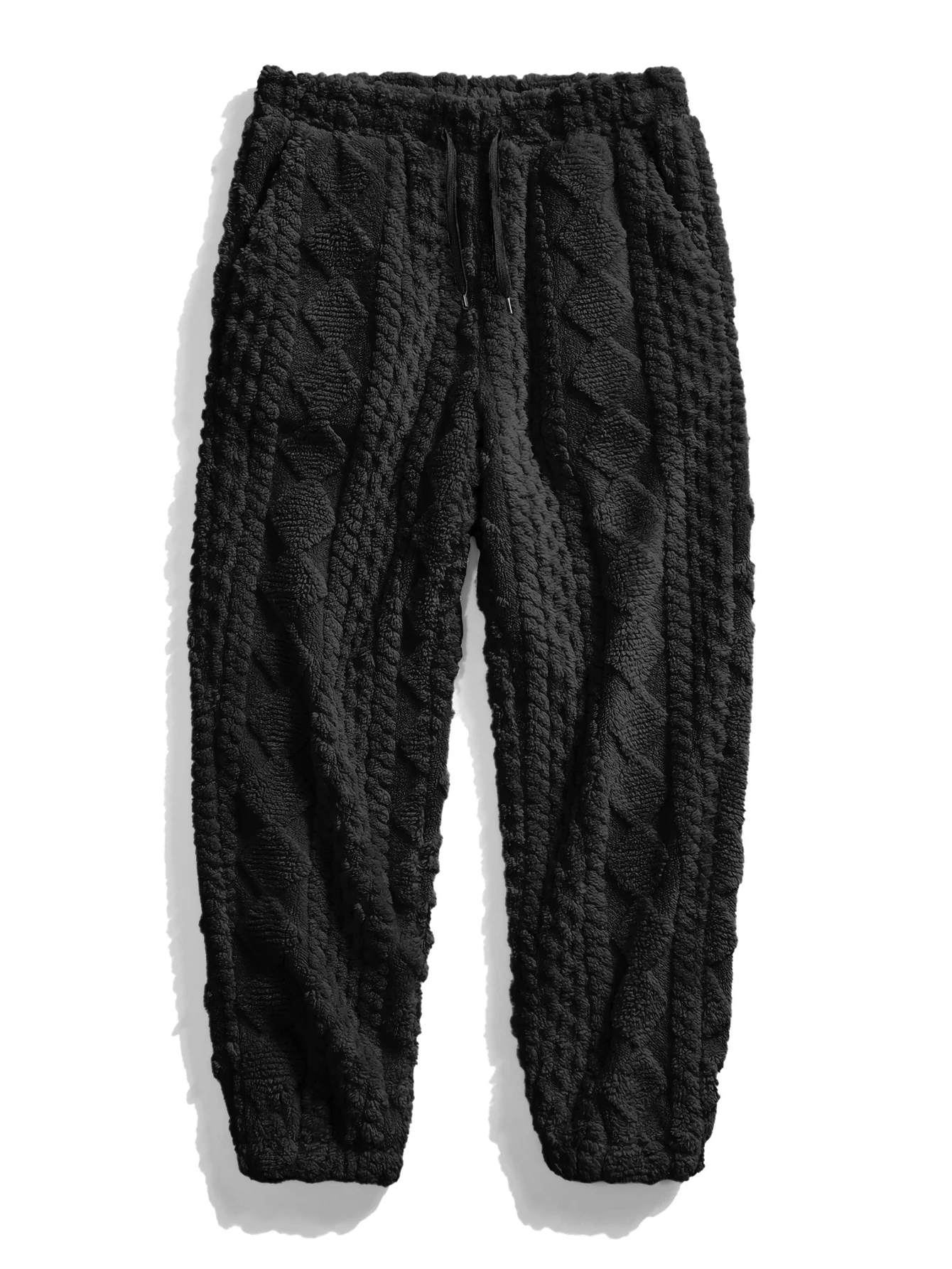 Geometric Jacquard Teddy Hoodie & Geometric Jacquard Pants - Image 15