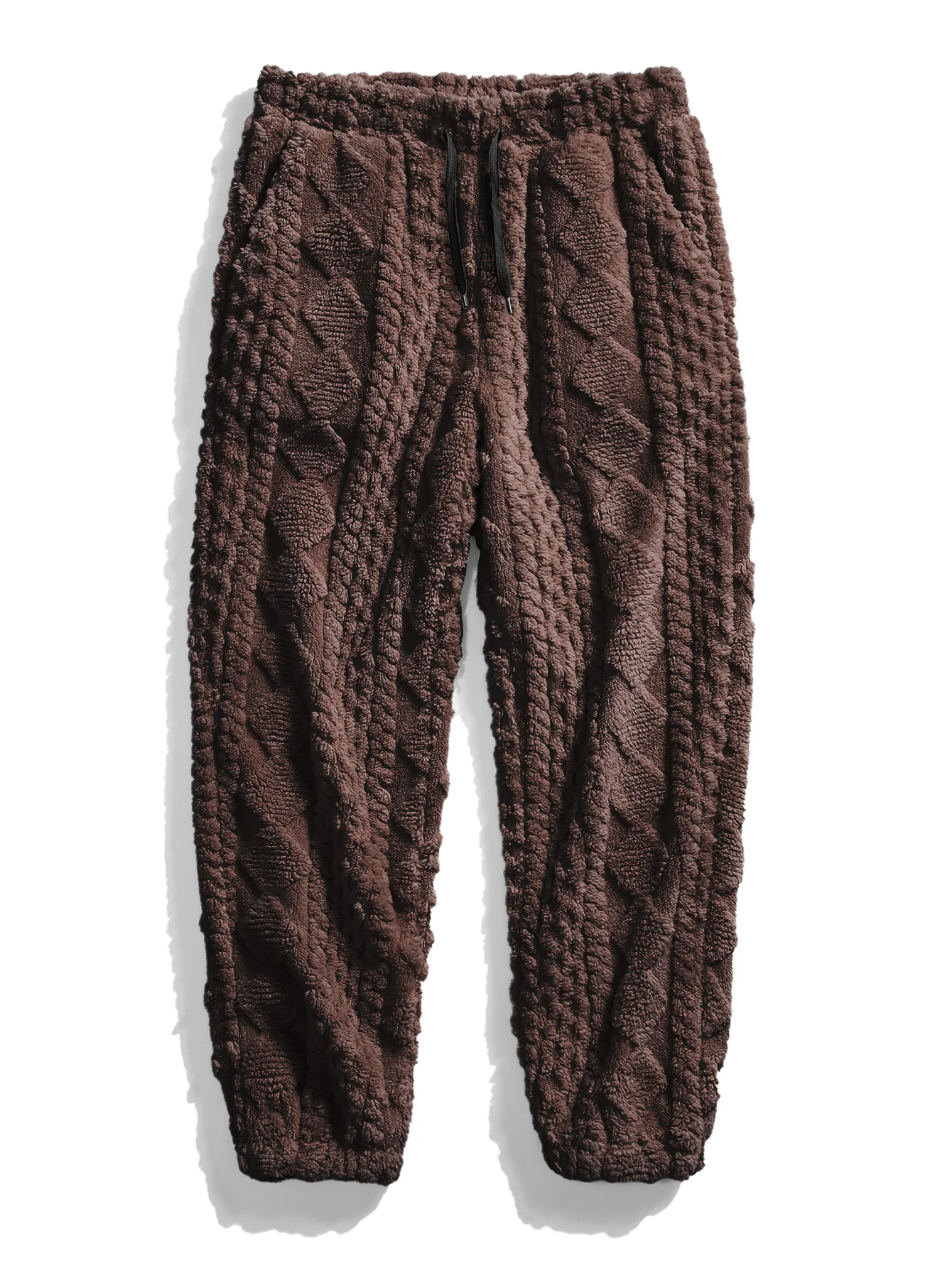 Geometric Jacquard Teddy Hoodie & Geometric Jacquard Pants - Image 17
